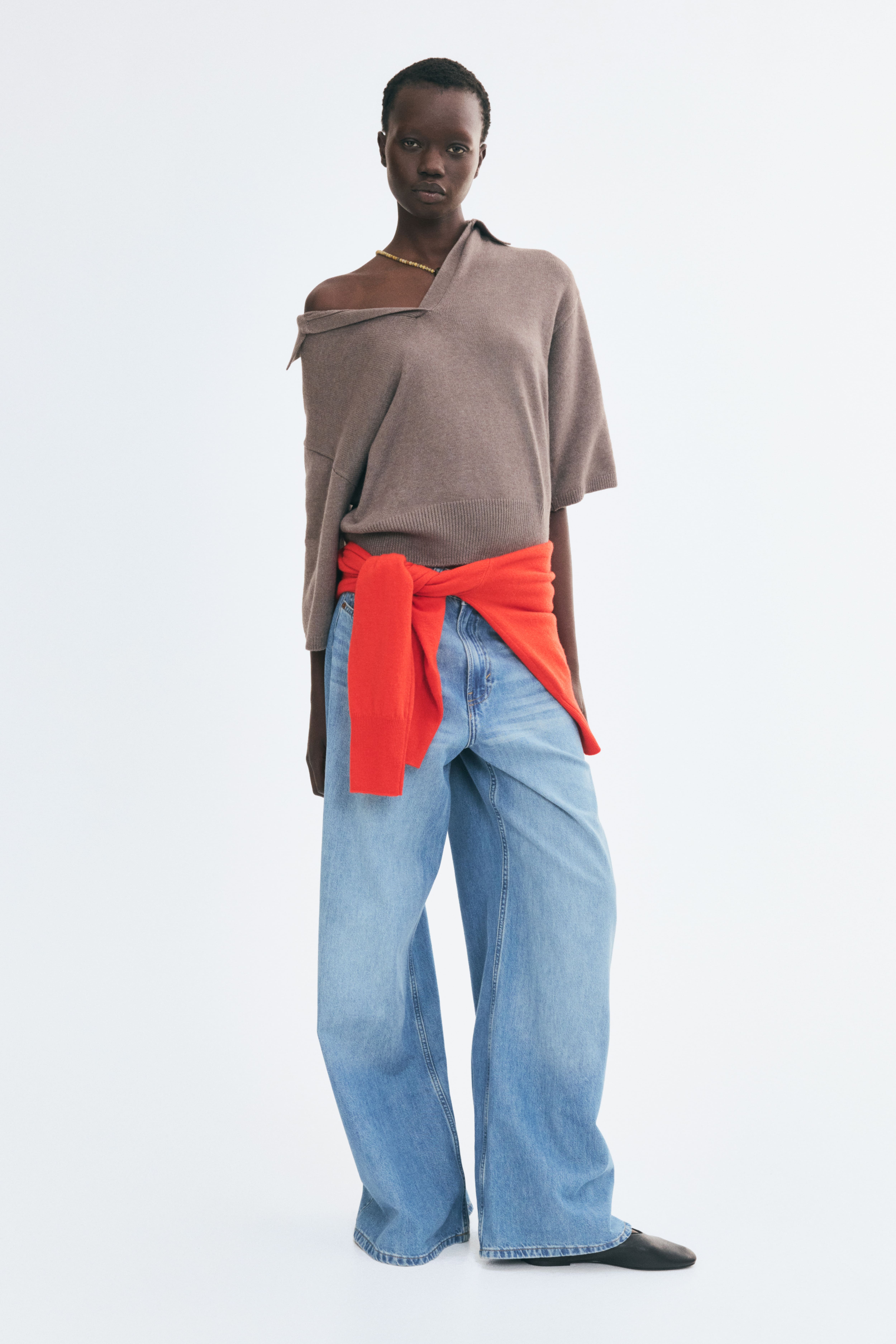 Fine-Knit Polo Shirt