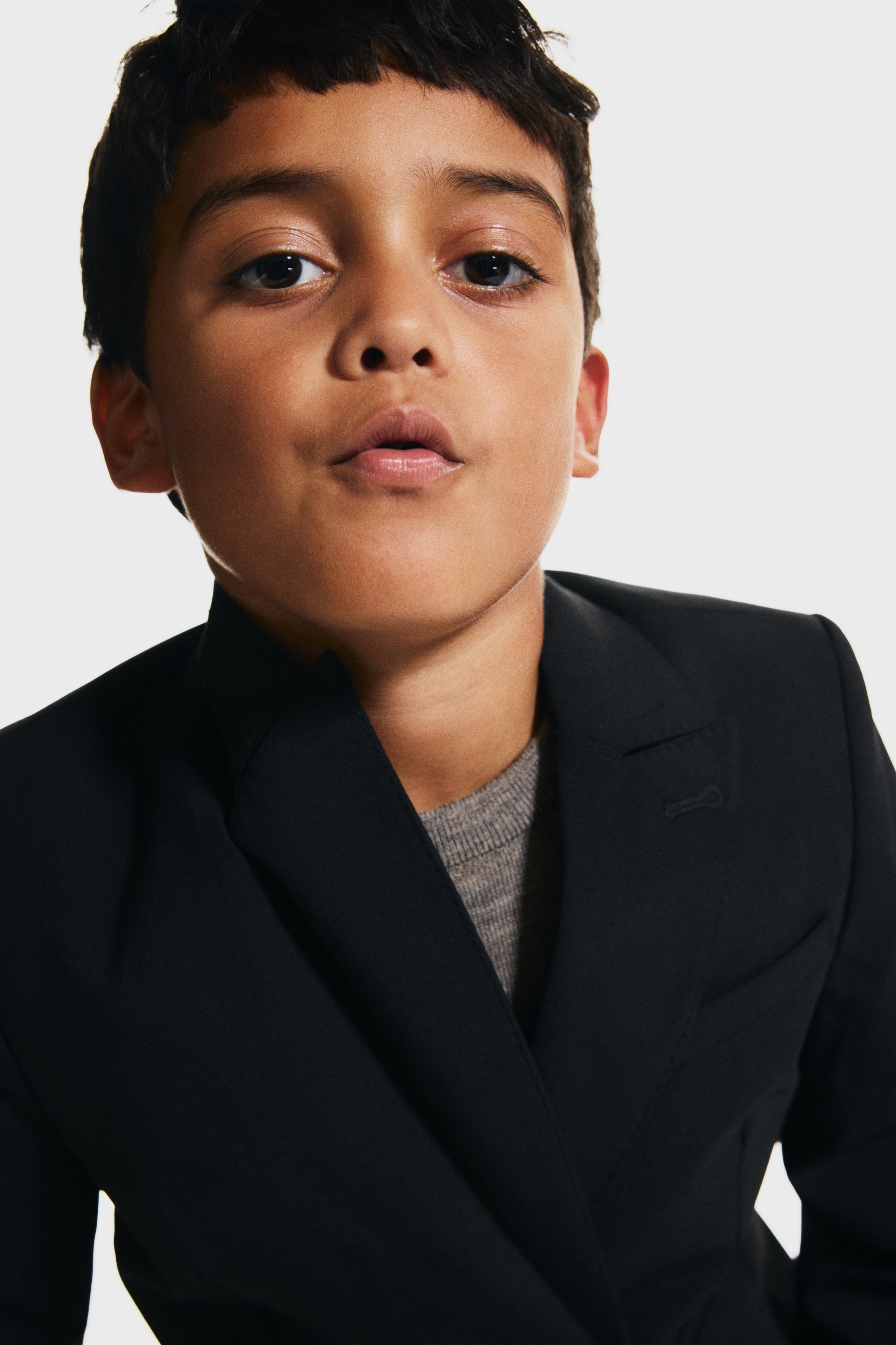 ウールブレンドジャケット - ブラック - Kids | H&M JP