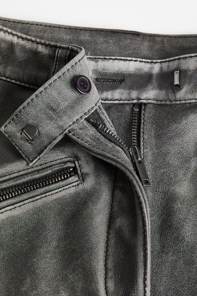 Leather trousers - Vintage black - 8
