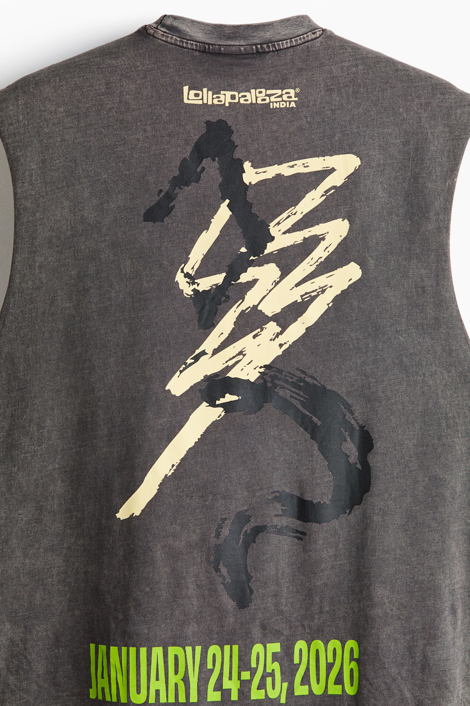 Loose Fit Printed vest top - Grey/Lollapalooza - 7