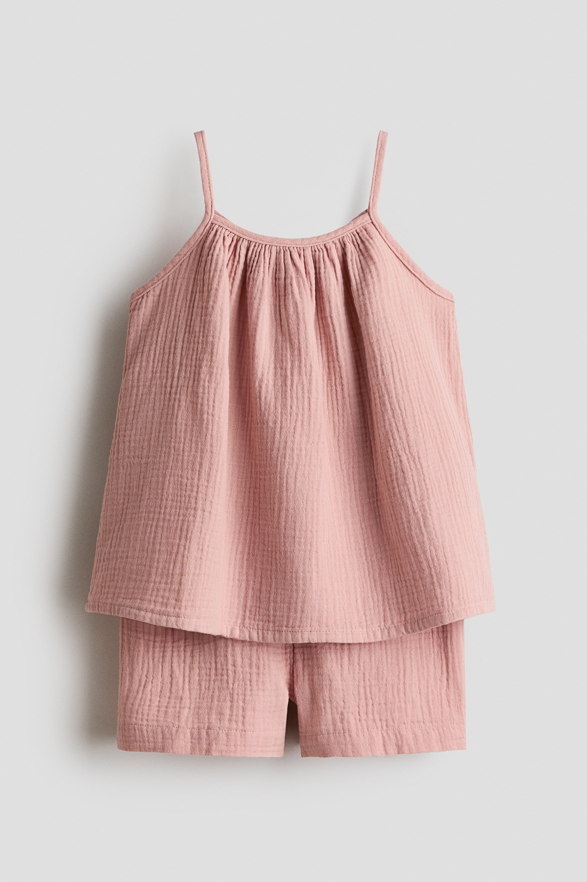 2-Piece Cotton Muslin Set - Dusty pink/Light dusty pink