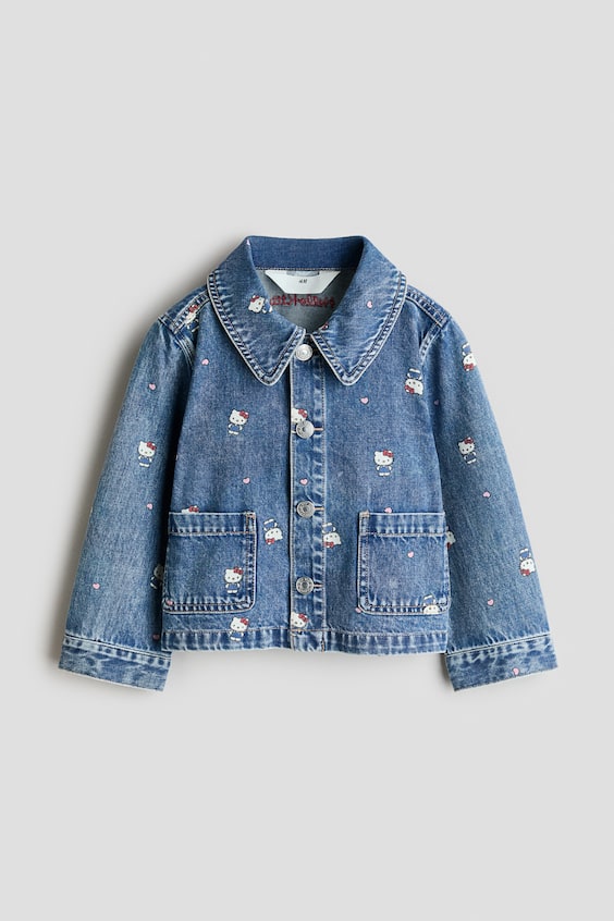 Детские куртки H&M Printed Denim Jacket