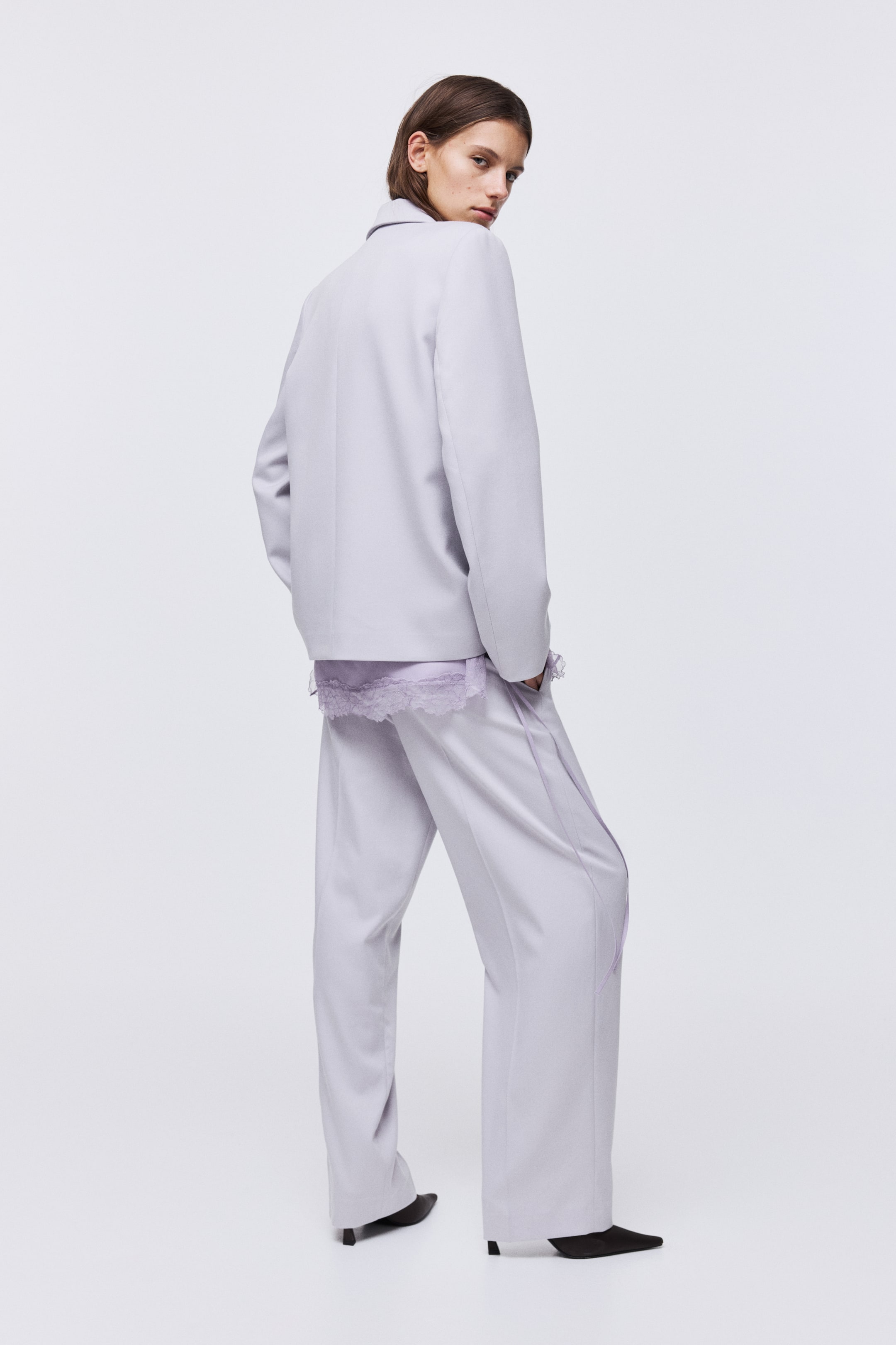 Zobacz większy obraz: Eleganckie spodnie - Liliowy - ONA | H&M PL 3