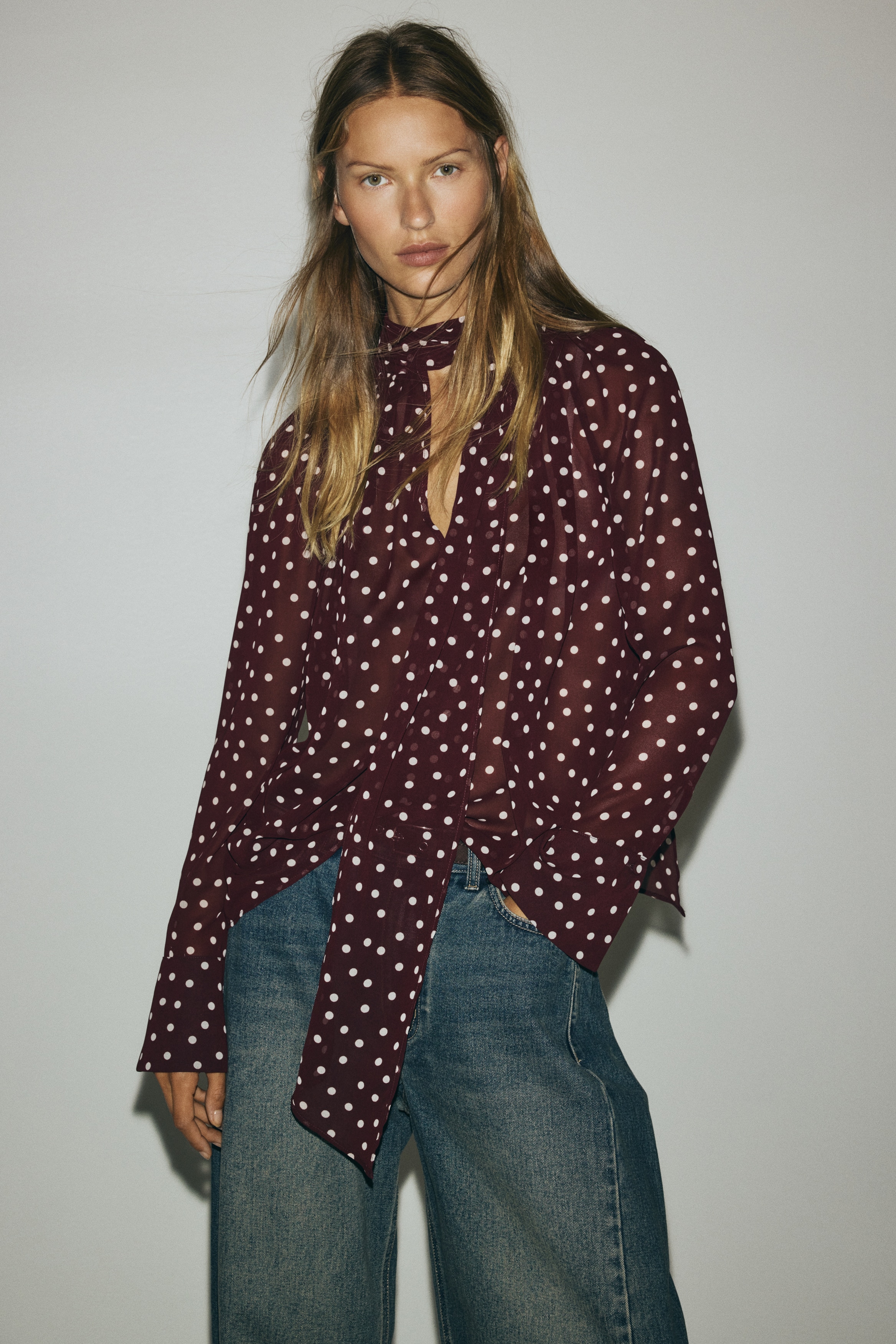 Blouse with Scarf Collar from H&M - $39.99