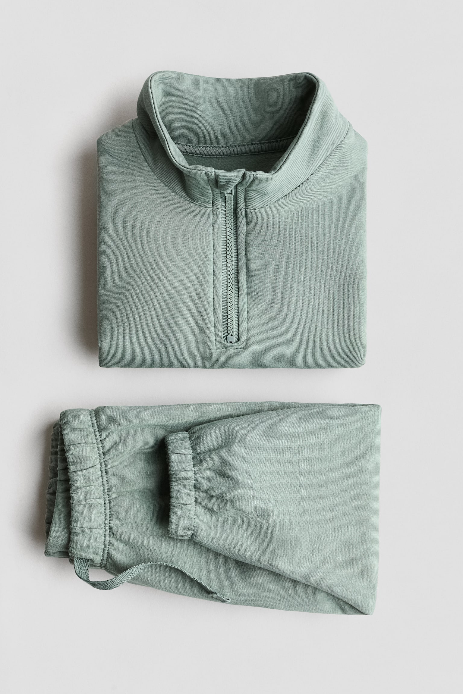 2-piece sweatshirt set - Dusty green/Dusty blue - 2
