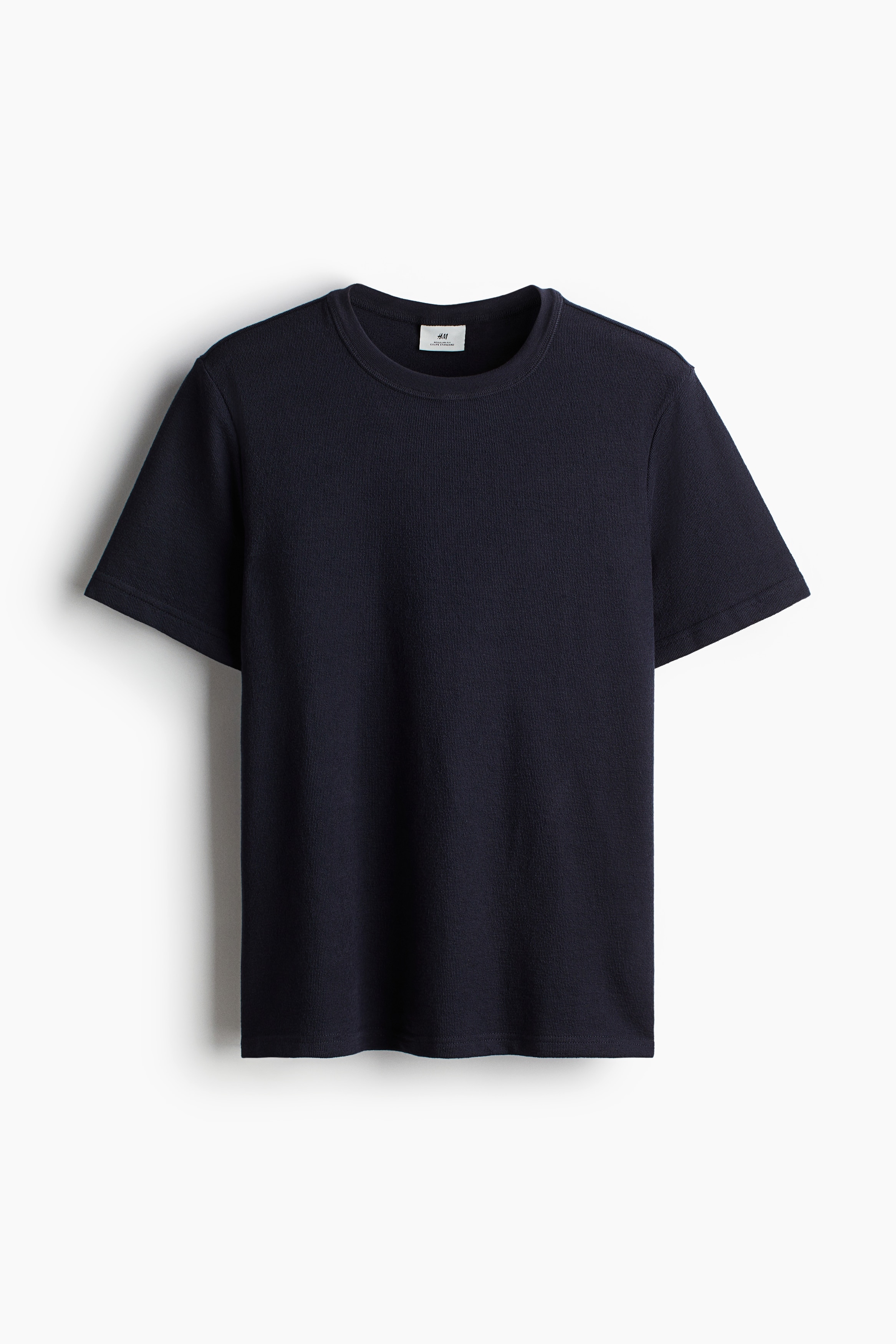 T-Shirt in Regular Fit - Rundausschnitt - Kurzarm - Marineblau 