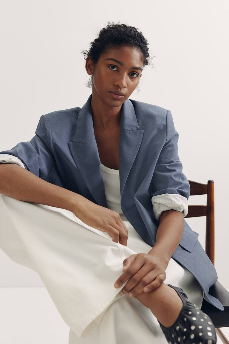 Lyocell-blend blazer