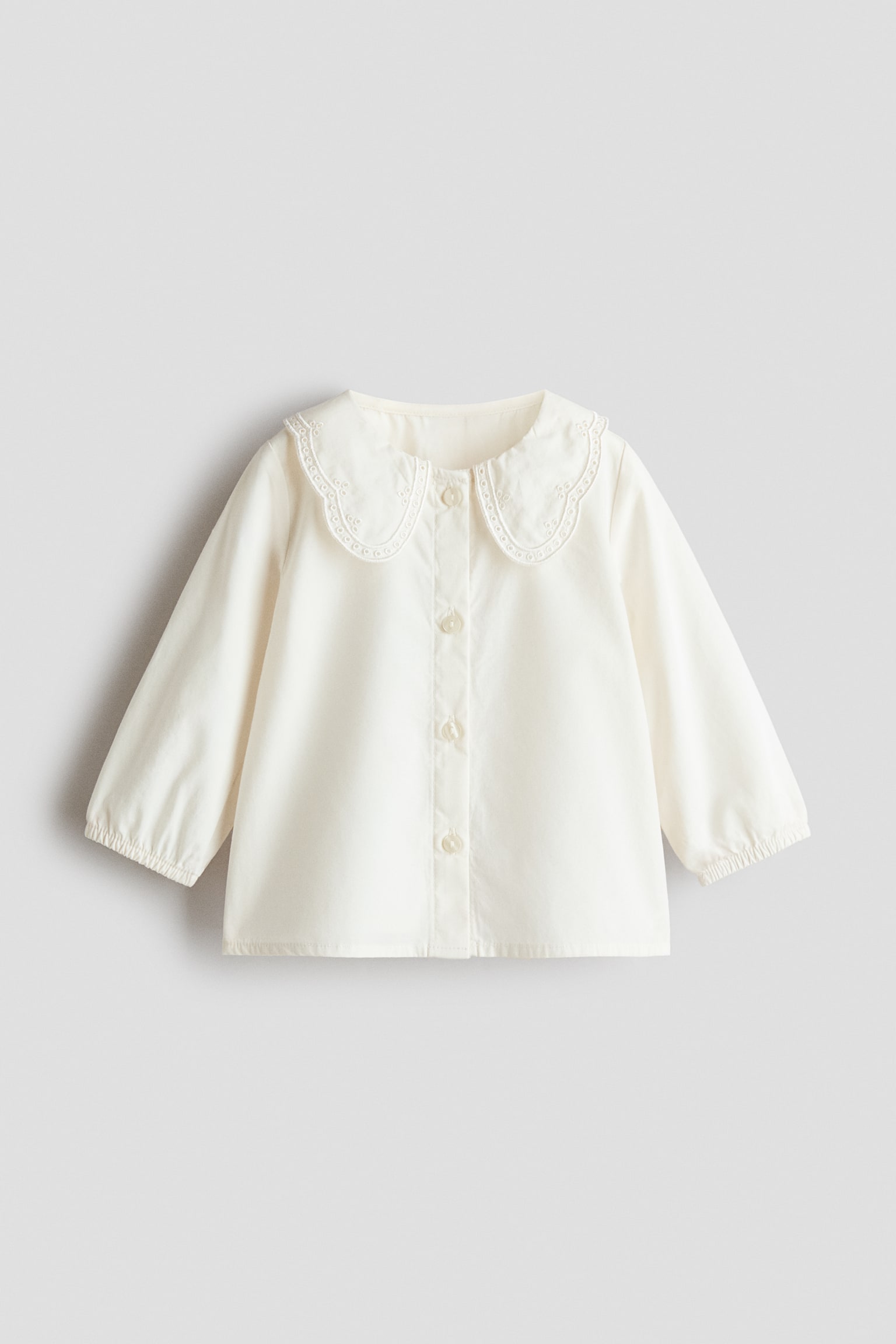 Детский комплект H&M из блузки и юбки, 2 предмета, цвет: Тёмный красный / Белый — фото 3