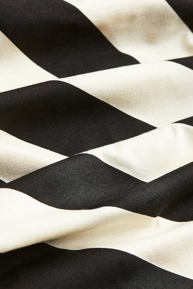 MAMA Jersey dress - Black/Striped - 2