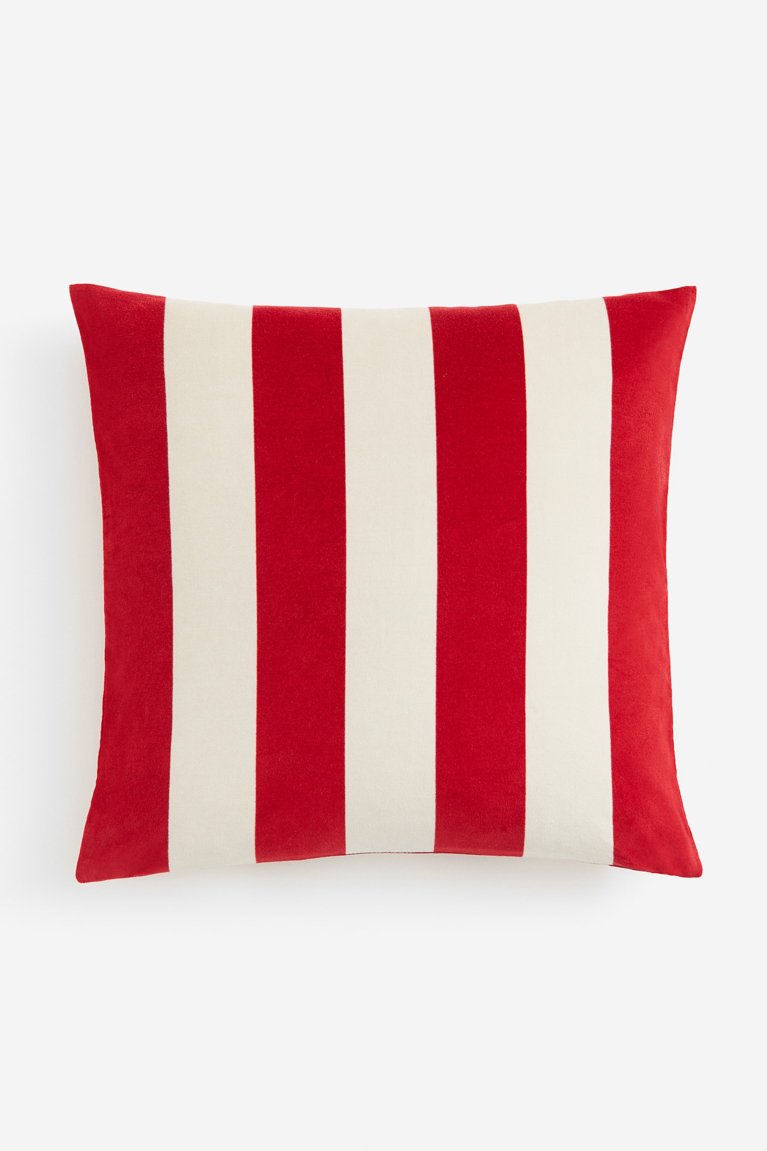 Velvet cushion cover - Red/Striped - 1