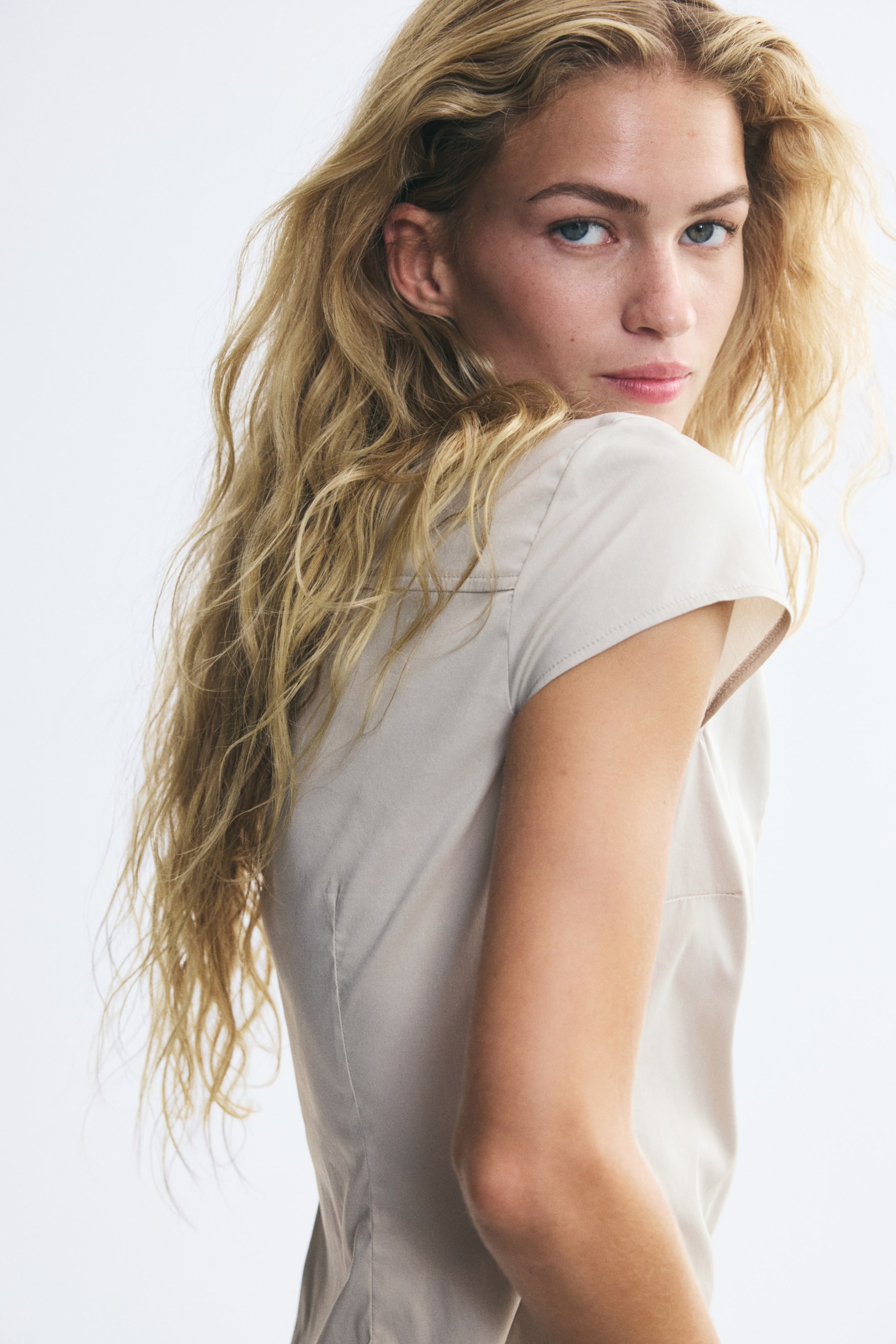 Button-Front Top