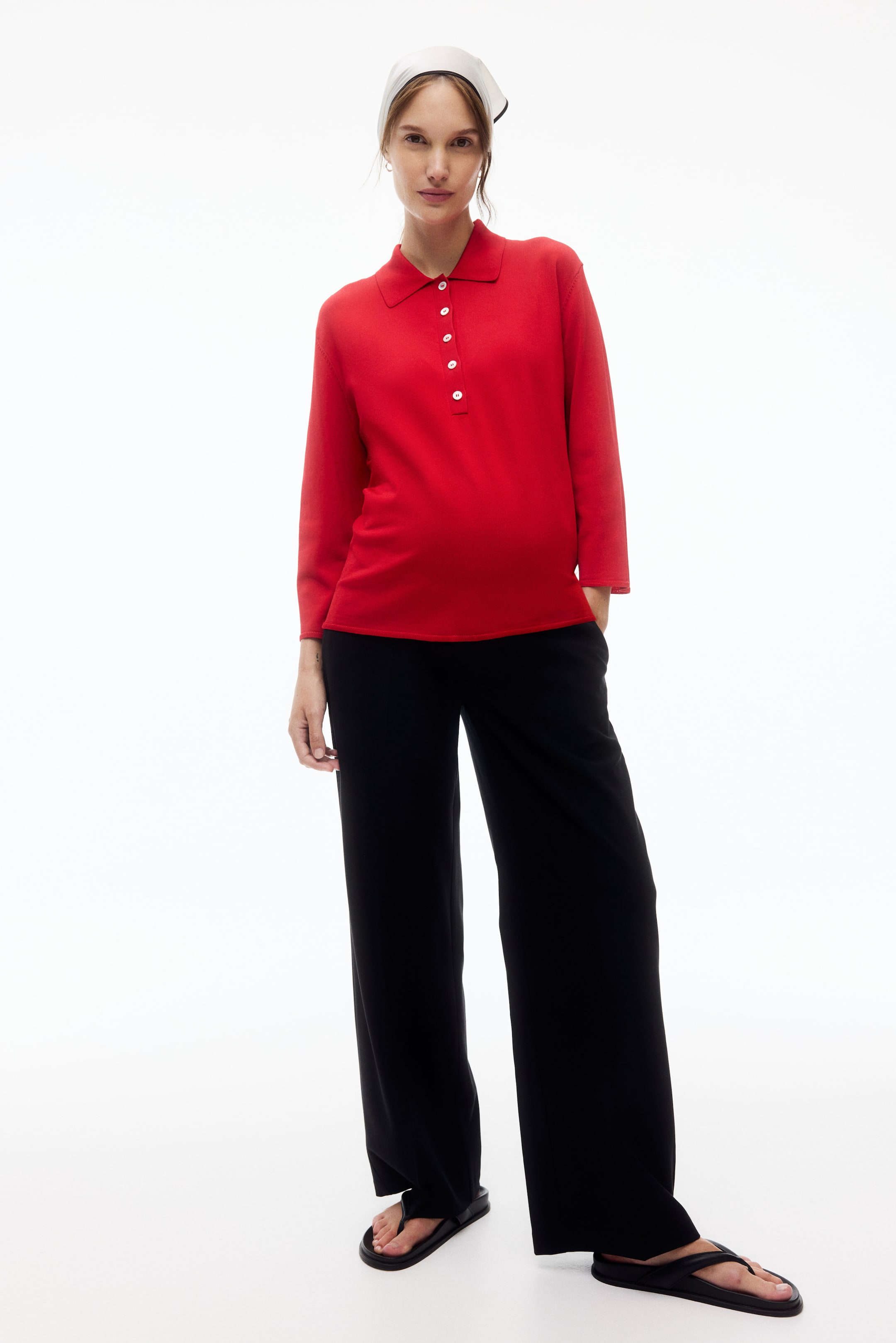 MAMA Wide-Leg Dress Pants