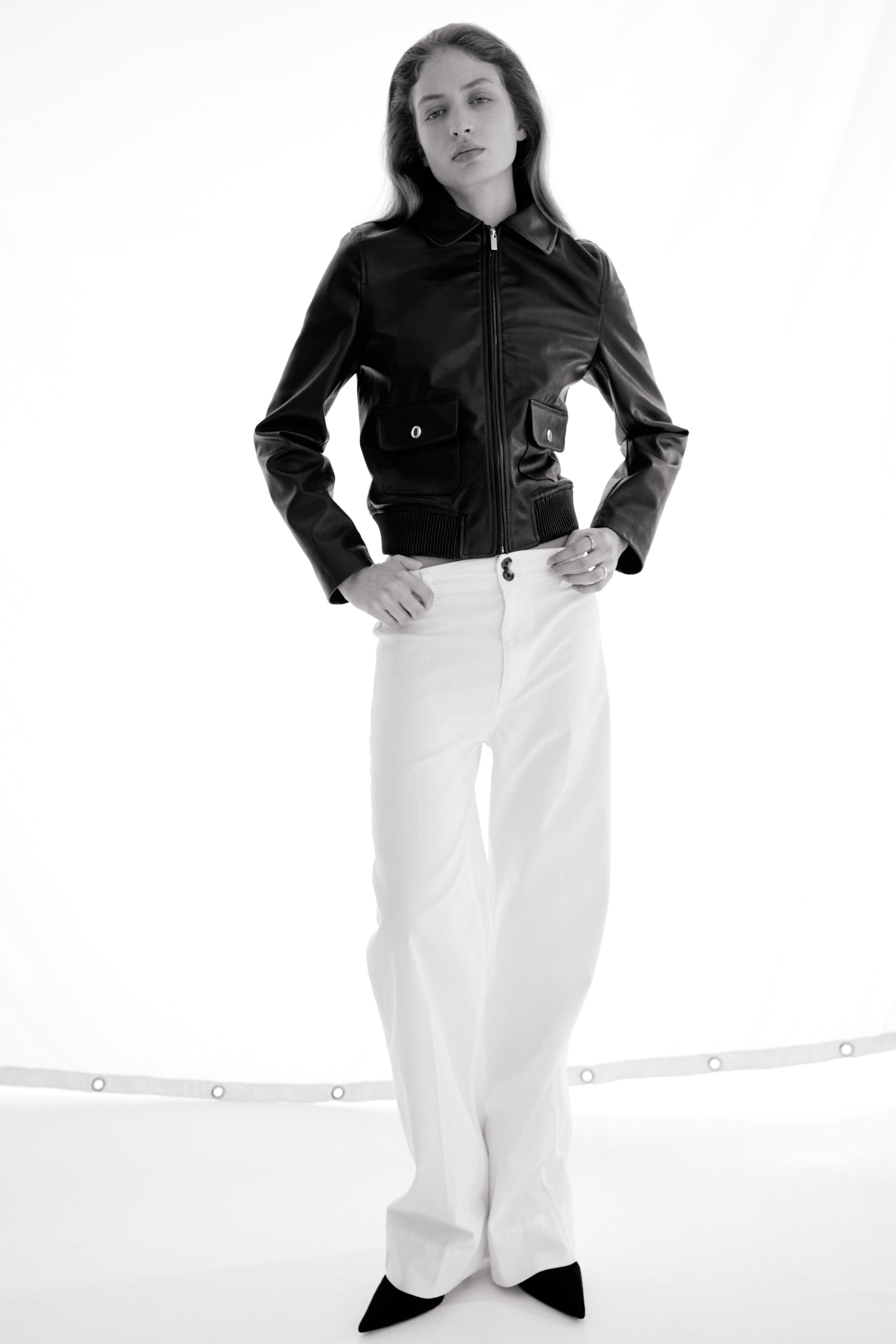 Vis større bilde: Bukse i canvas - Hvit - DAME | H&M NO 1