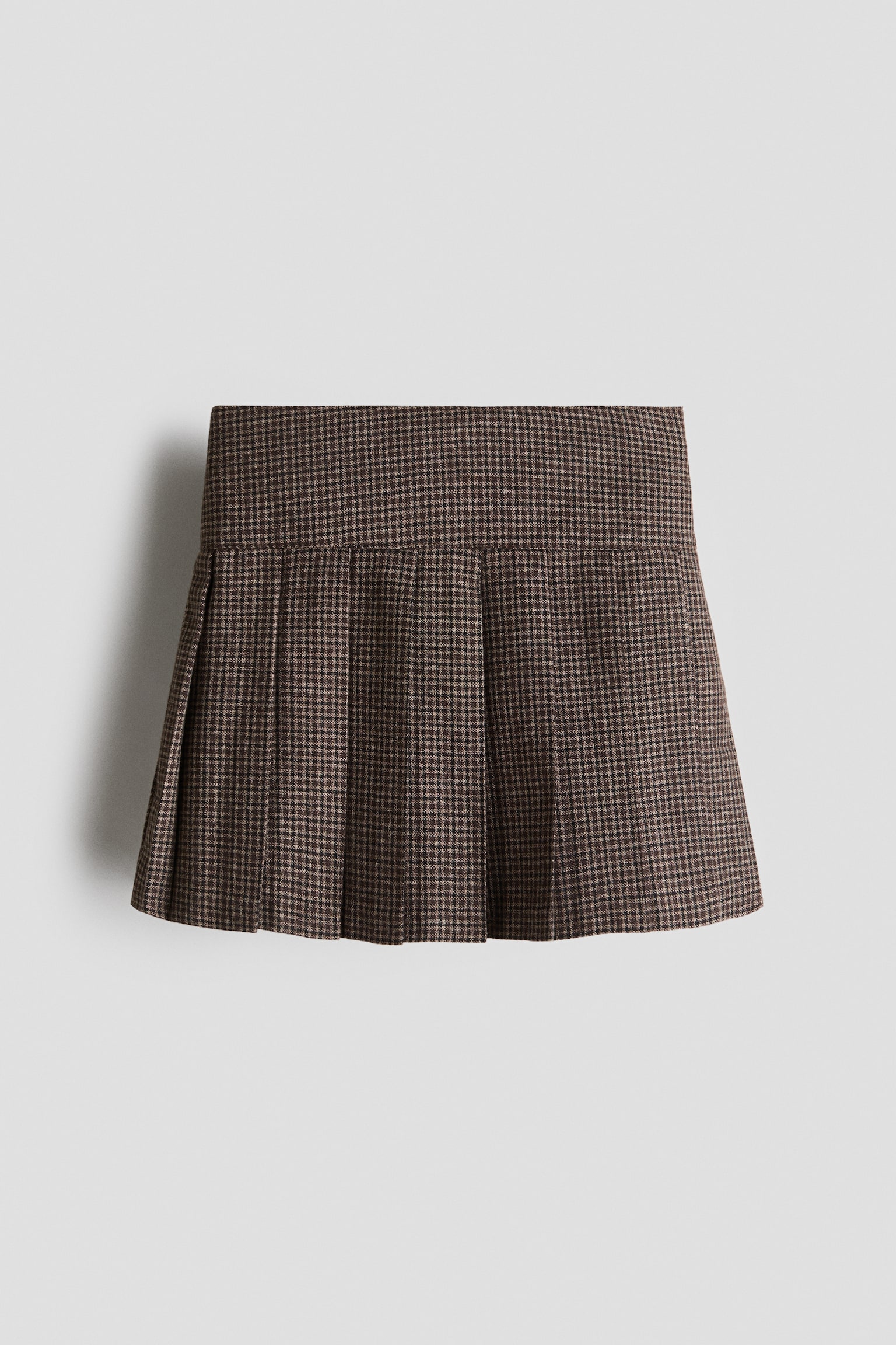 Pleated skirt - Mole/Checked/Black/Dusty blue/Checked
