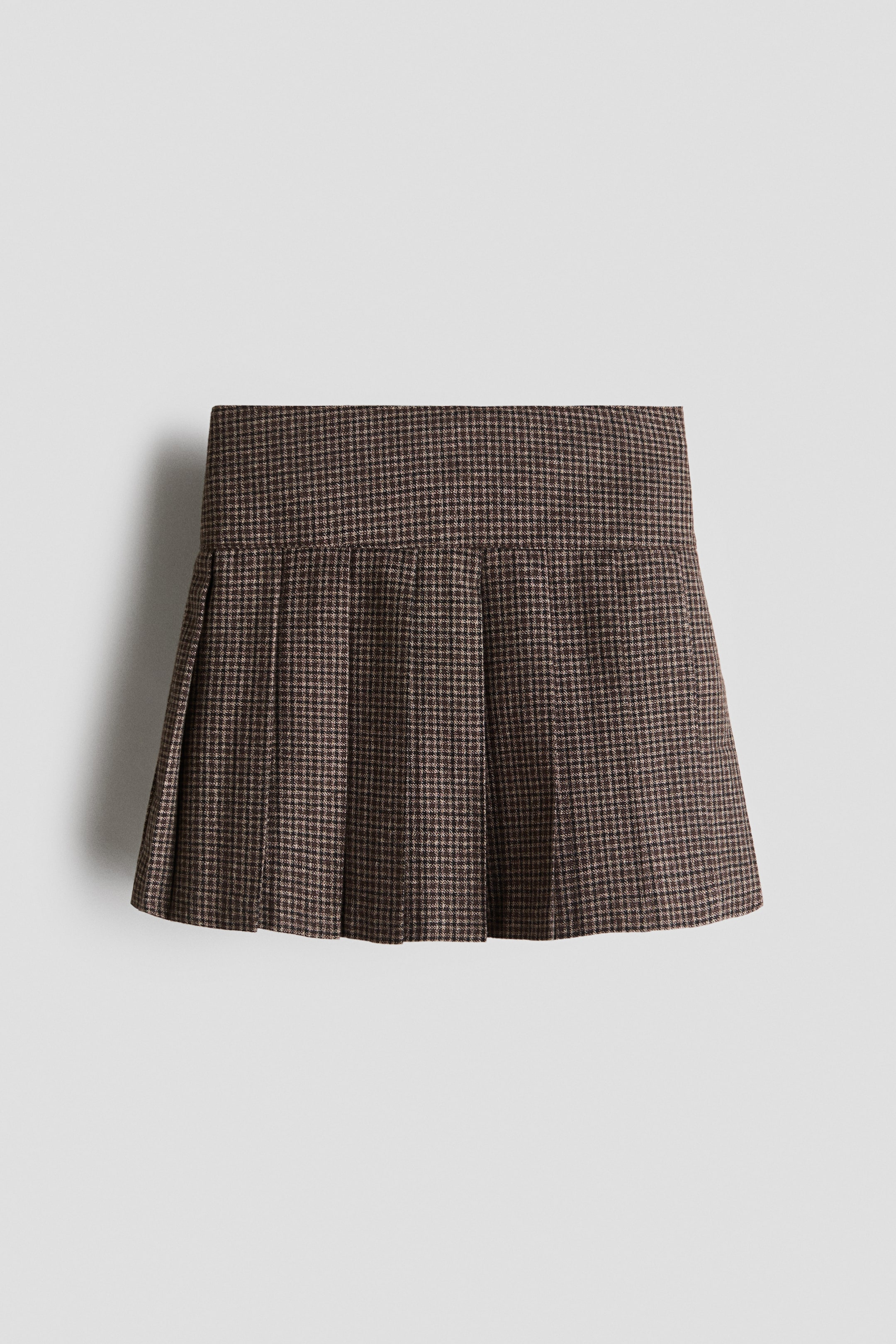 View larger image: Pleated skirt - Mole/Checked - Kids | H&M 1