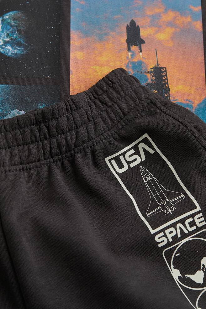 2-teiliges Sweatshirt-Set - Dunkelgrau/NASA/Apricot/Friday Feeling - 2
