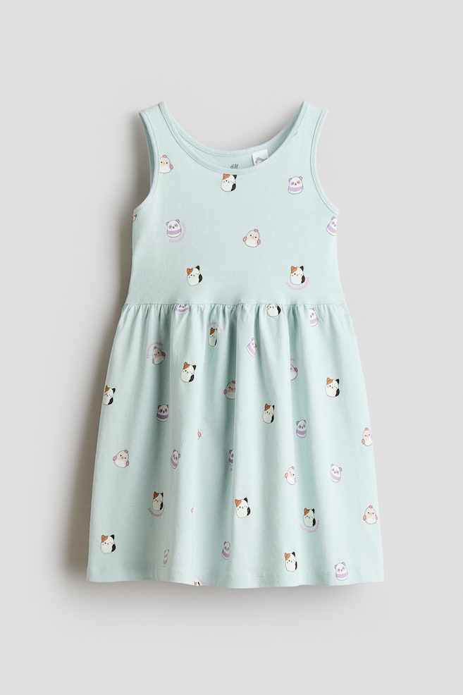Bavlnené šaty s potlačou - Svetlá tyrkysová/Squishmallows/Orgovánová/Labková patrola/Biela/Hello Kitty/Svetlofialová/Lilo & Stitch/Biela/Myška Minnie/Svetlomodrá/Hello Kitty/Ružová/Sanrio - 1