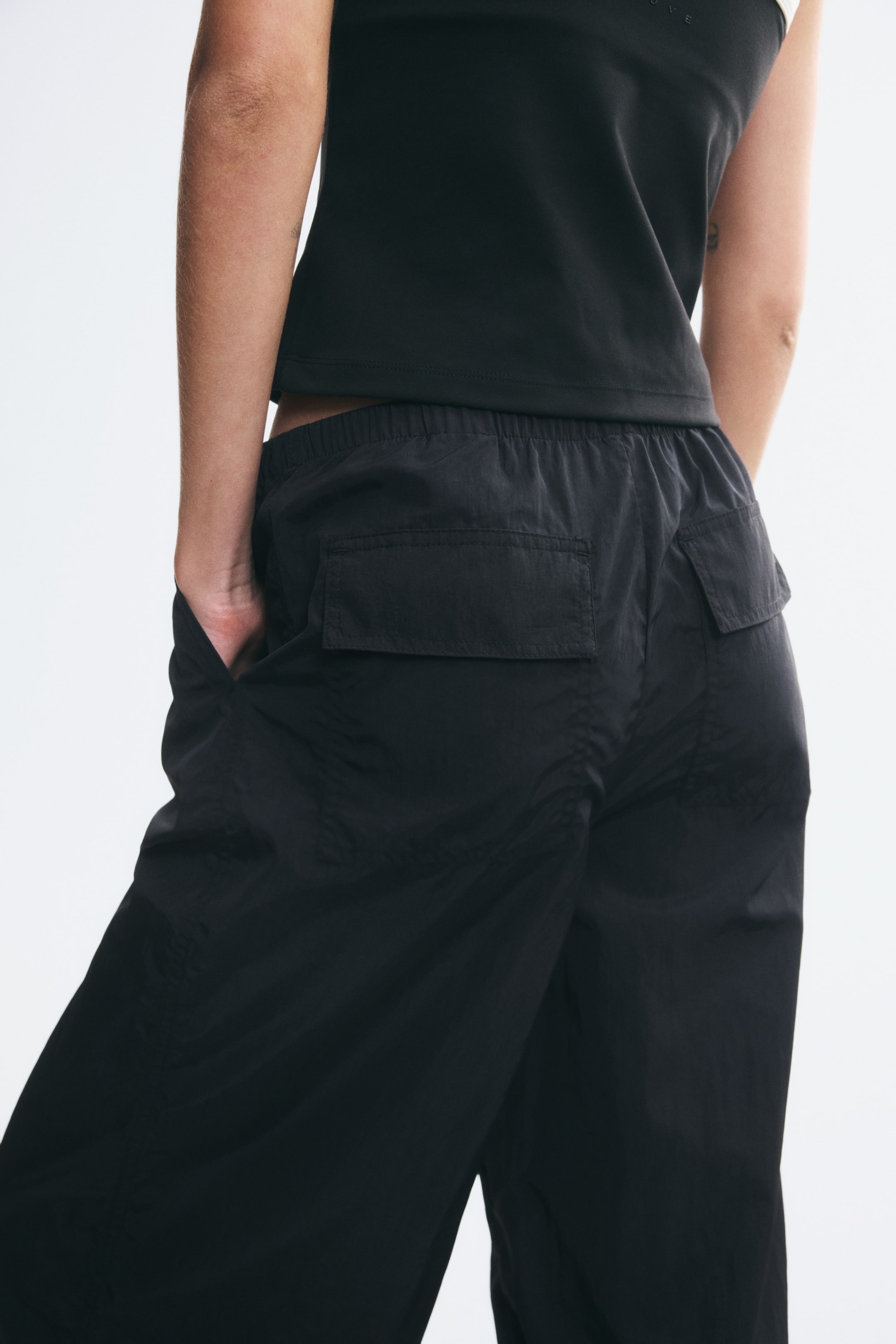 Nylon Parachute Pants