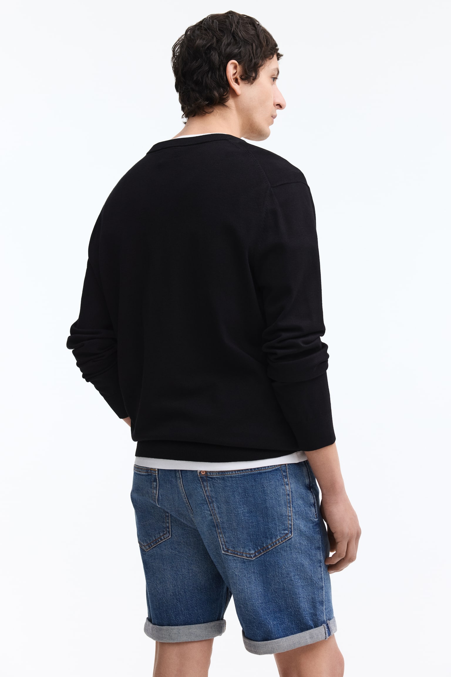 Slim Denim shorts - Denim blue/Light denim blue - 5