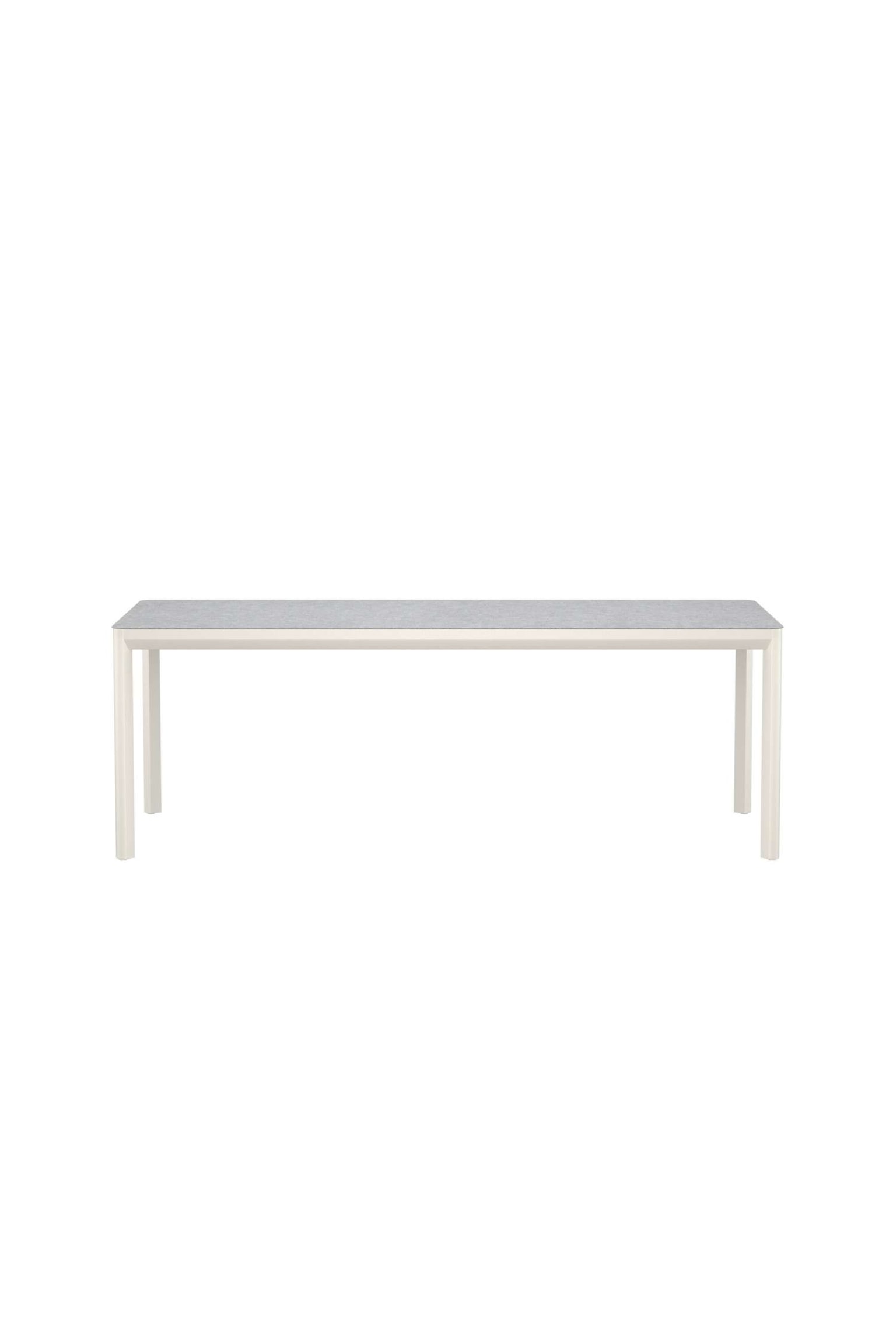 Lino Rektangulært Spisebord - Aluminium, Beige - 1