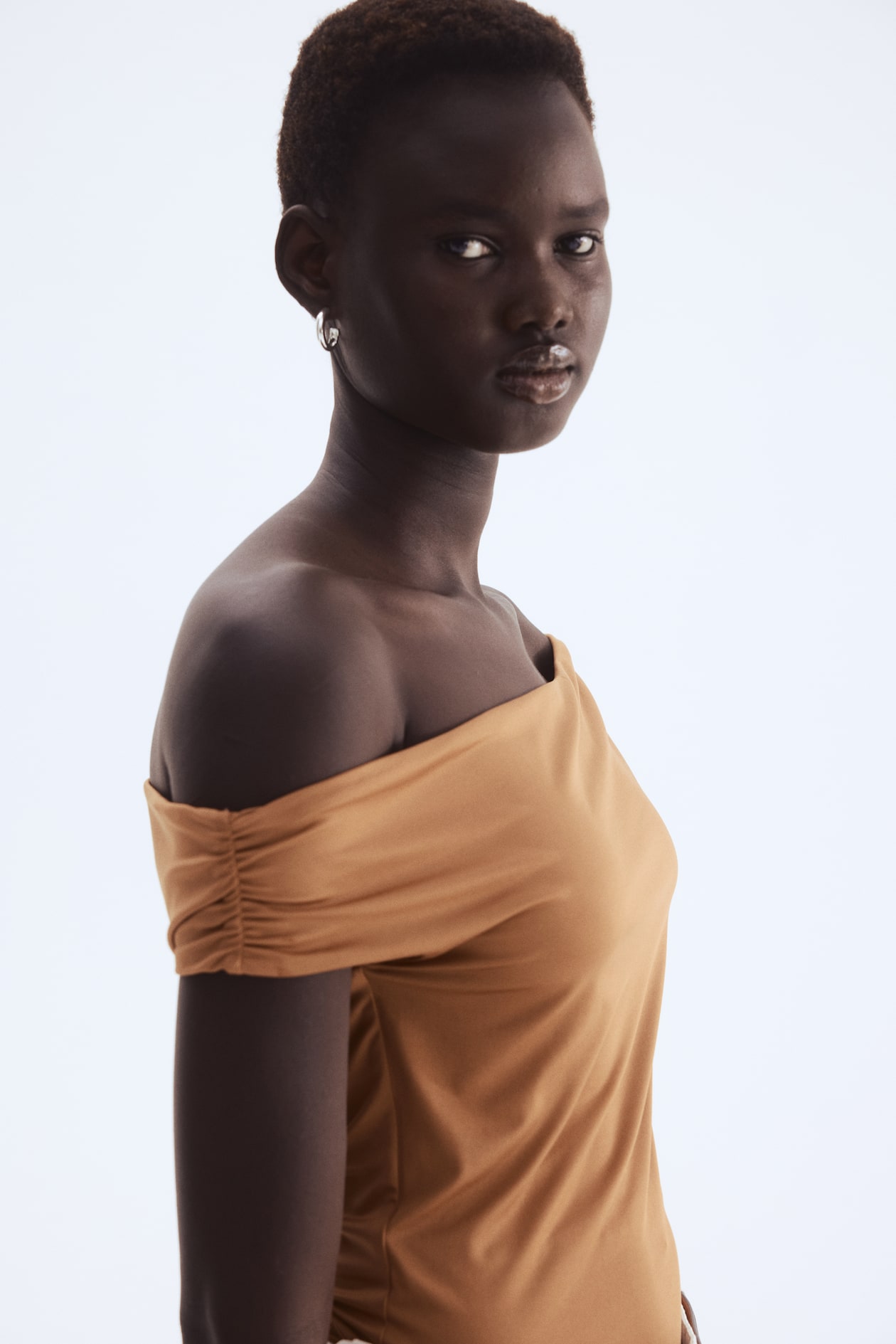 Draped Off-the-Shoulder Top - image 3