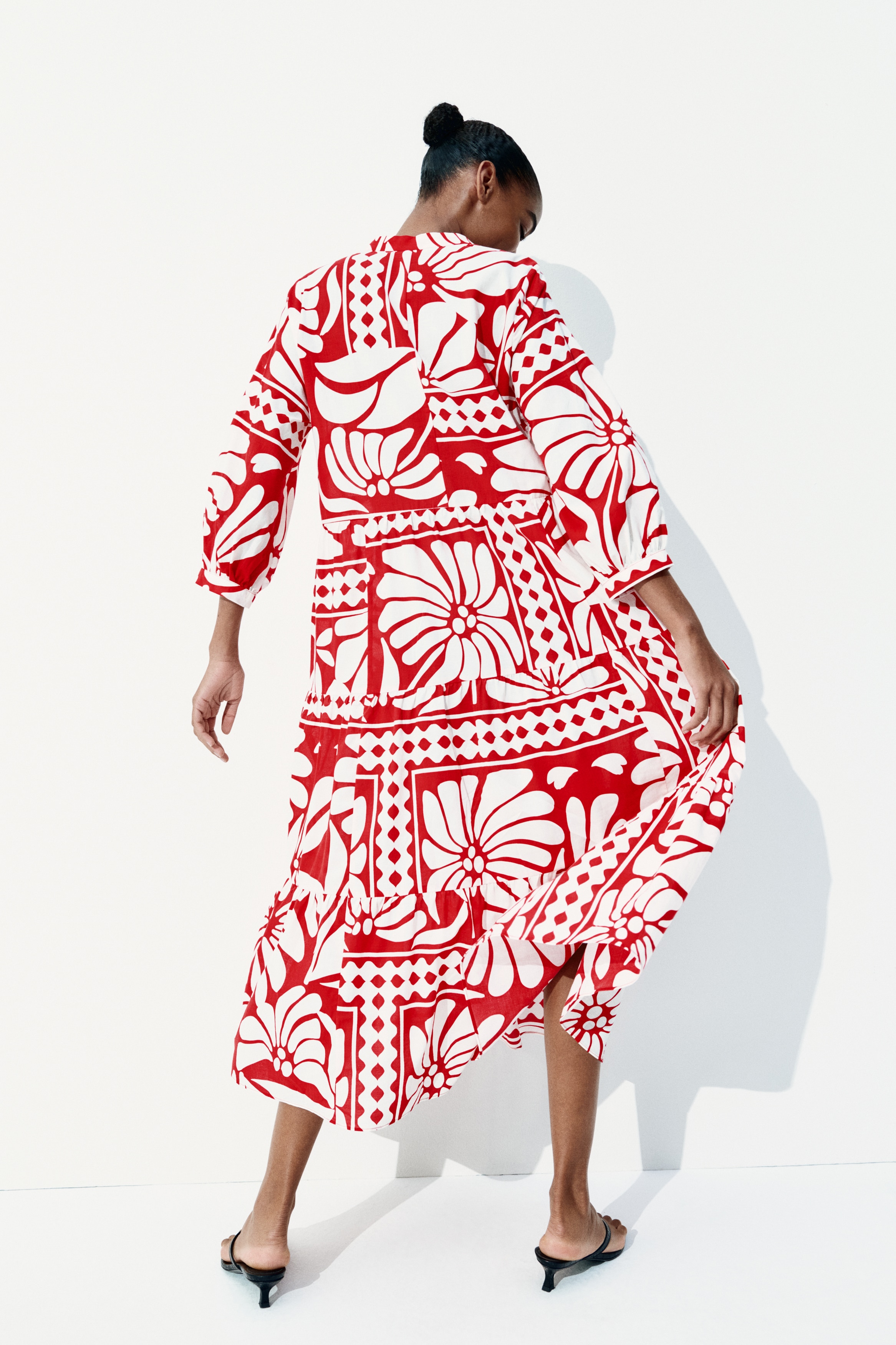 Tiered midi dress