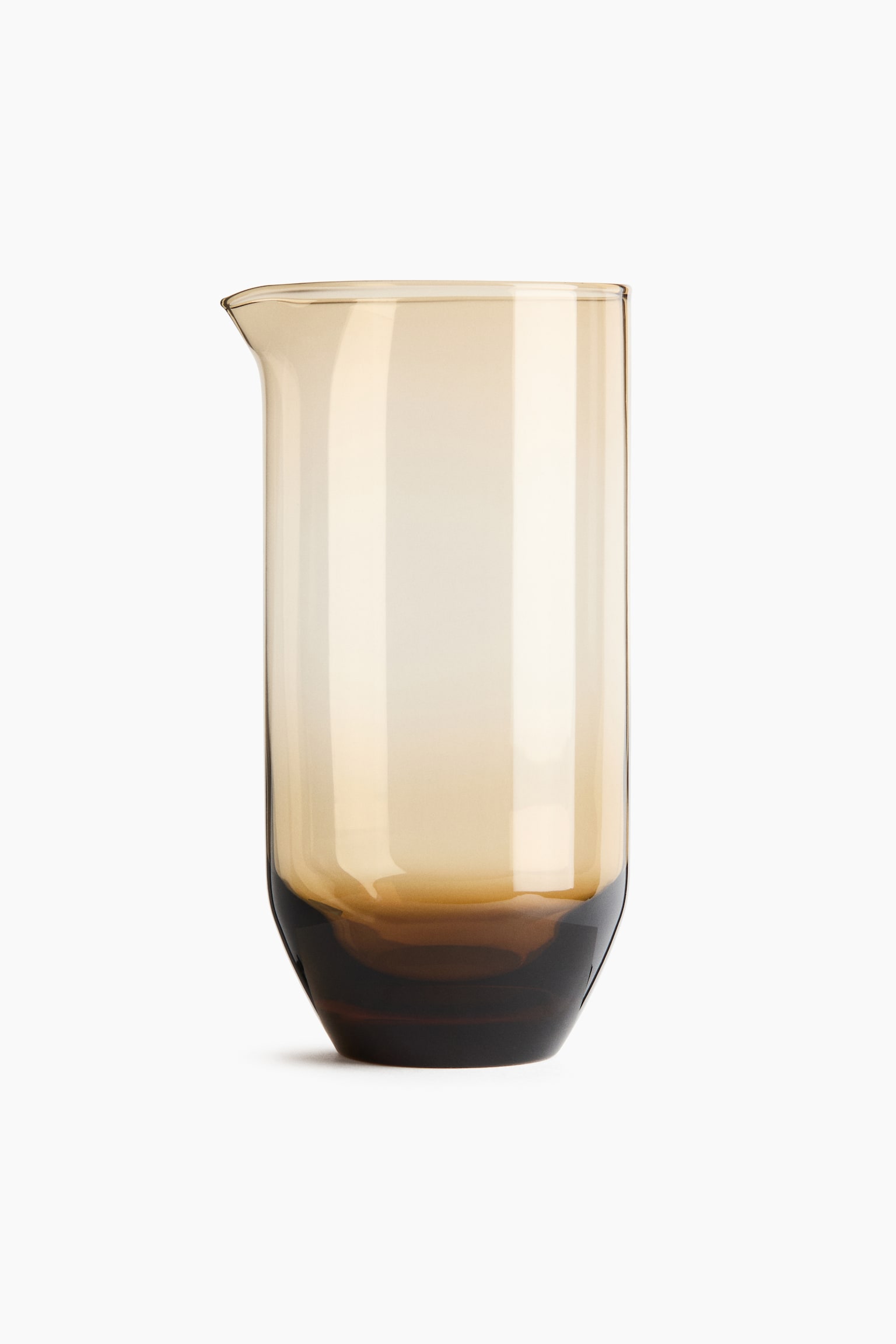 Mouth-blown glass carafe - Brown/Transparent