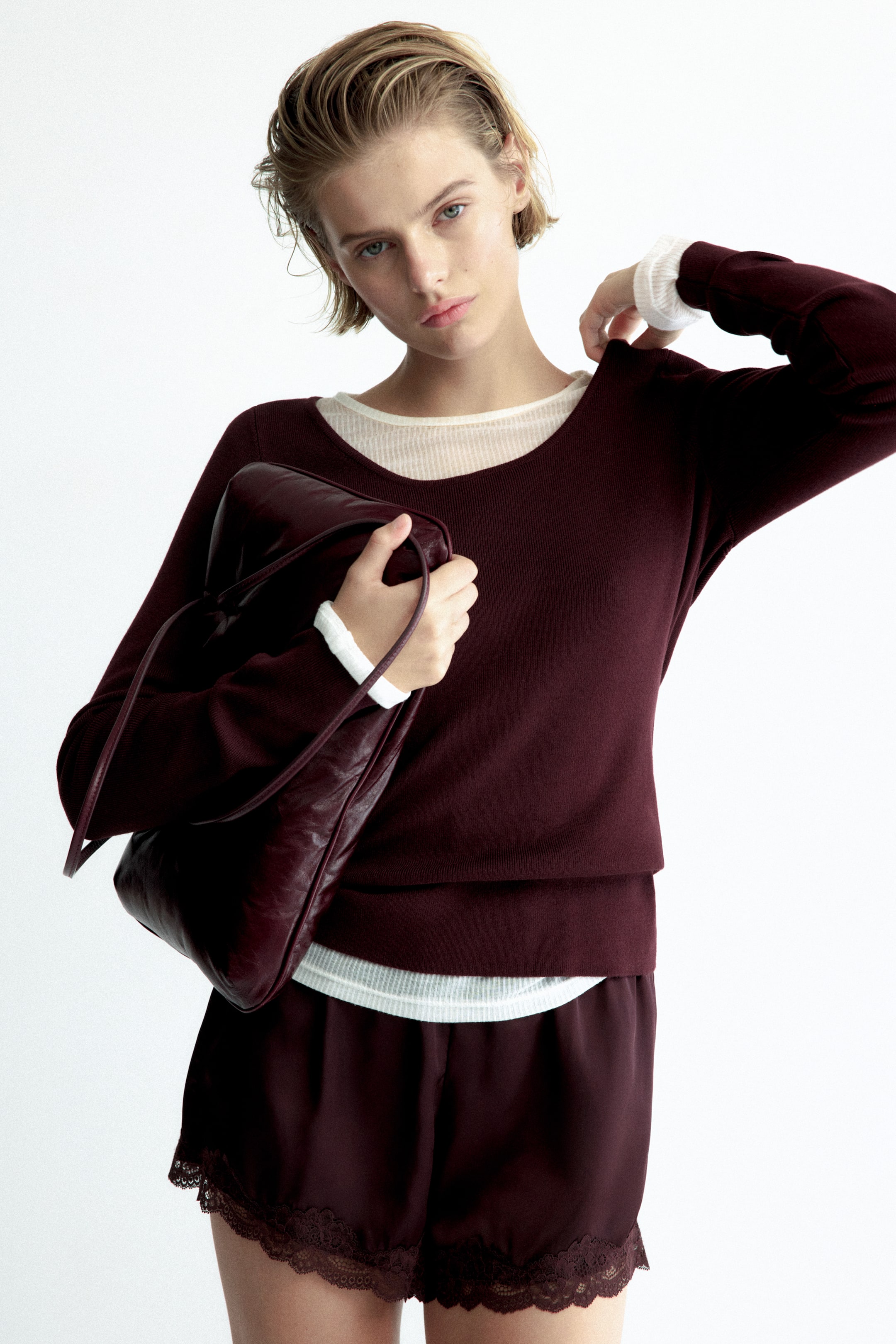Knit Scoop-Neck Top