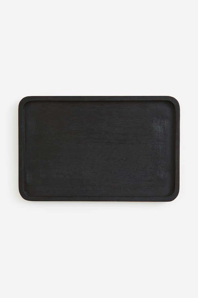 Wooden tray - Black - 1