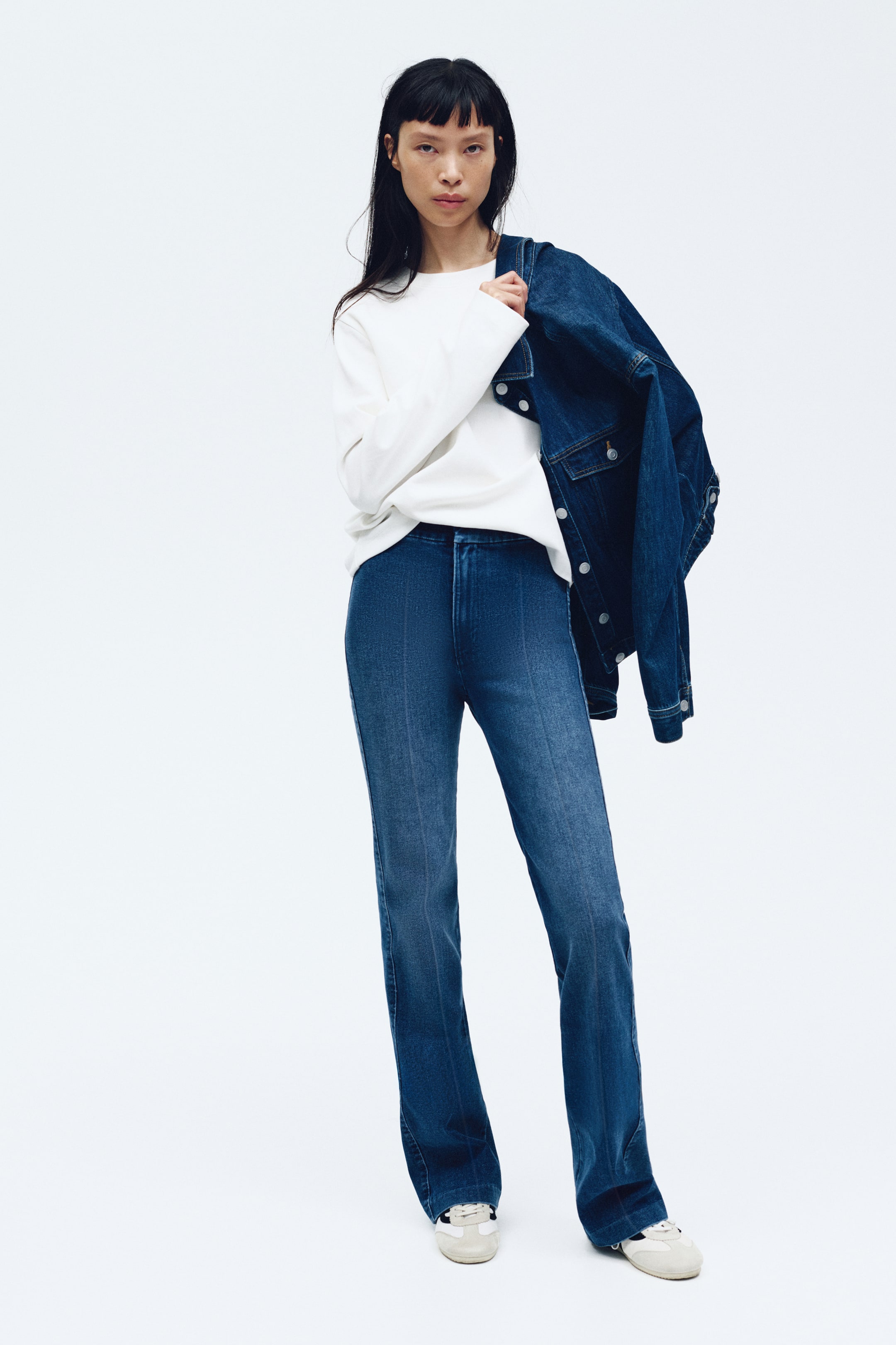 Ver imagem maior: Flared High Jeans - Azul denim - SENHORA | H&M PT 2