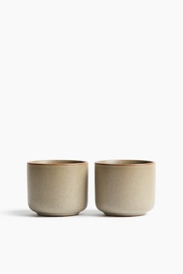 2-pack mugg med reaktiv glasering