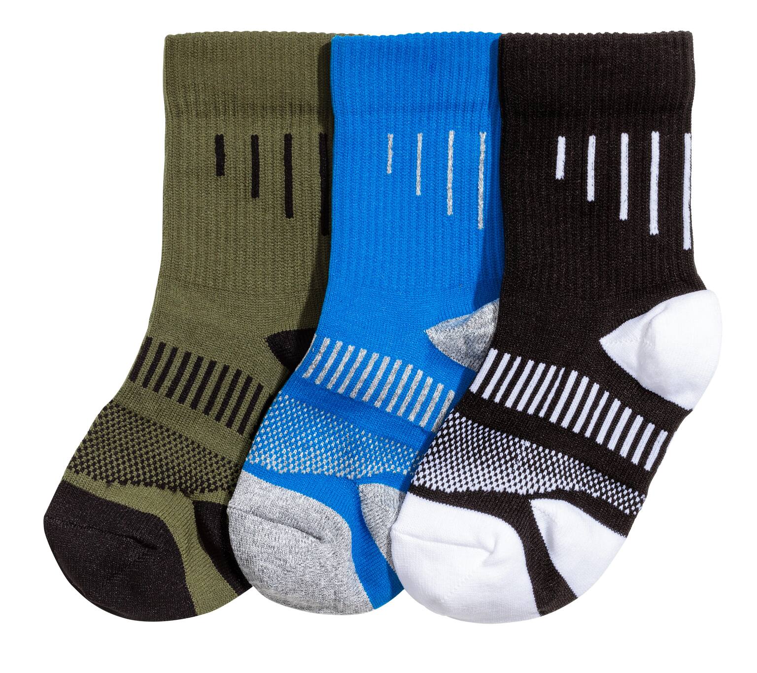 3-pack Sports Socks - Blue - 1
