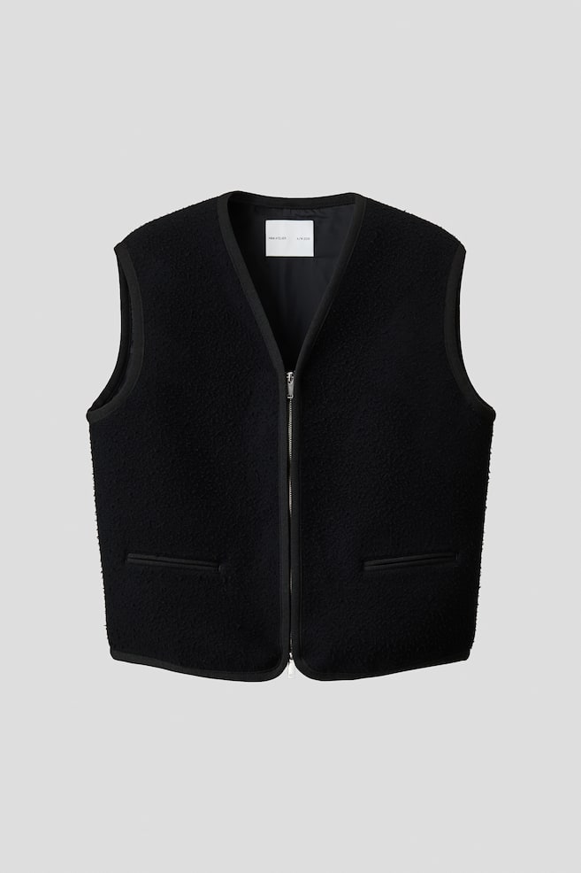 Weste aus Wollgemisch - Schwarz - 1