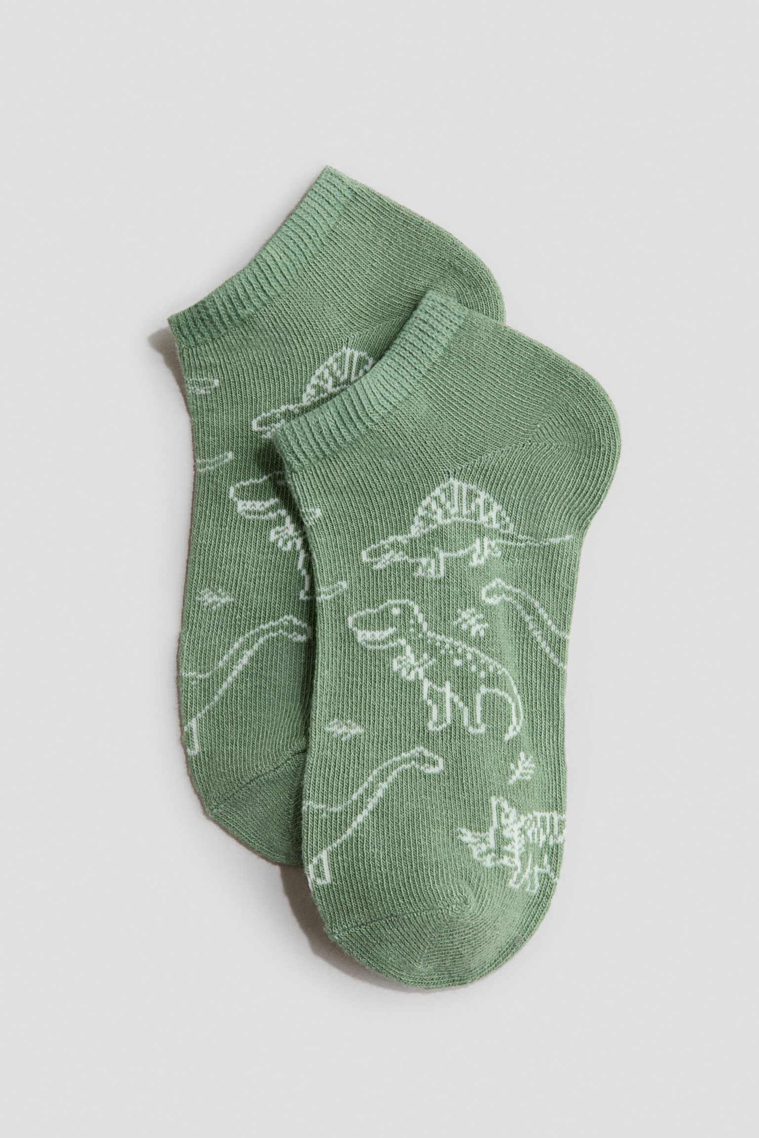 7-pack trainer socks - Dark green/Dinosaurs/Black/Football - 3