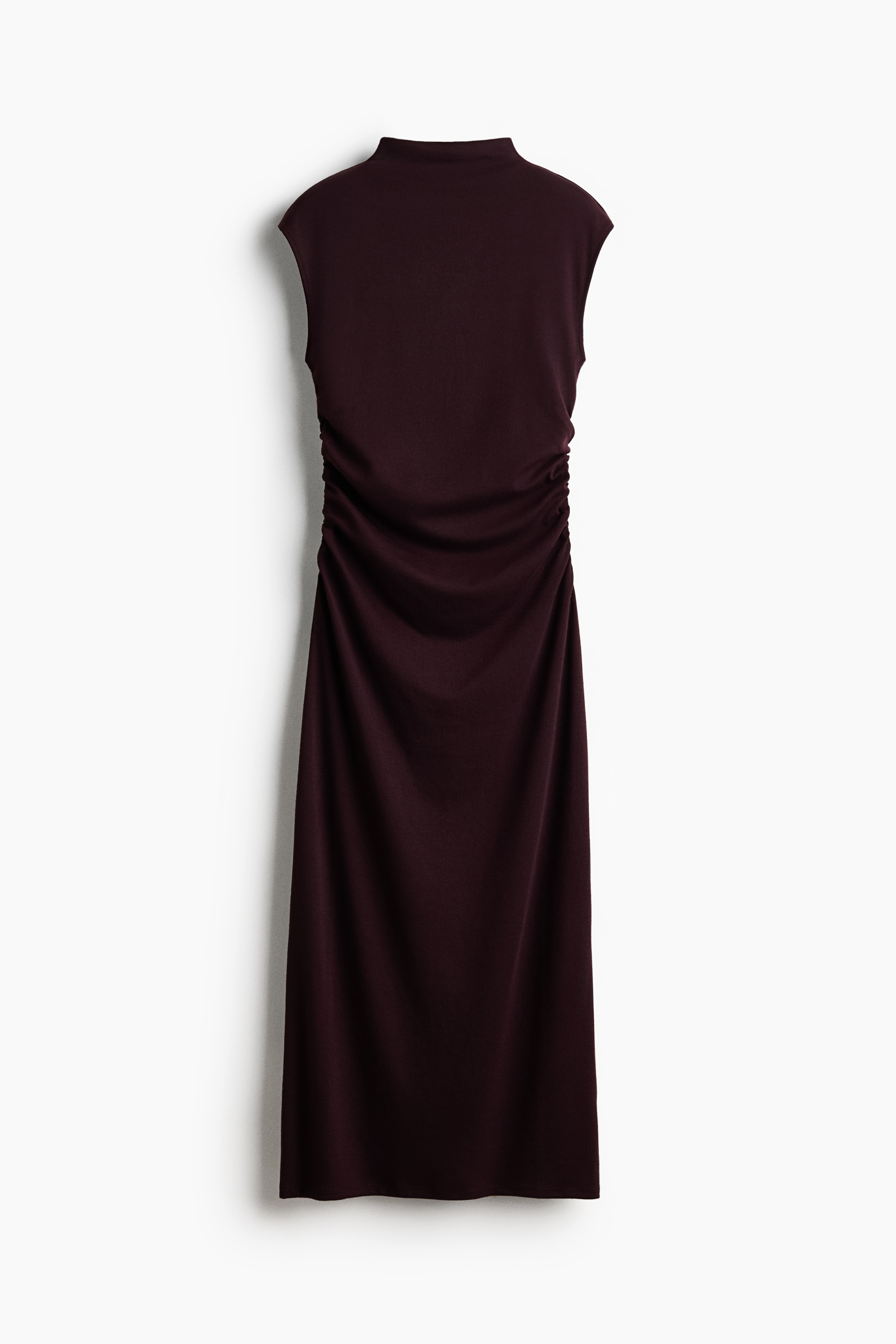 Váy cổ rùa không tay - Burgundy/Black/Dark mole marl
