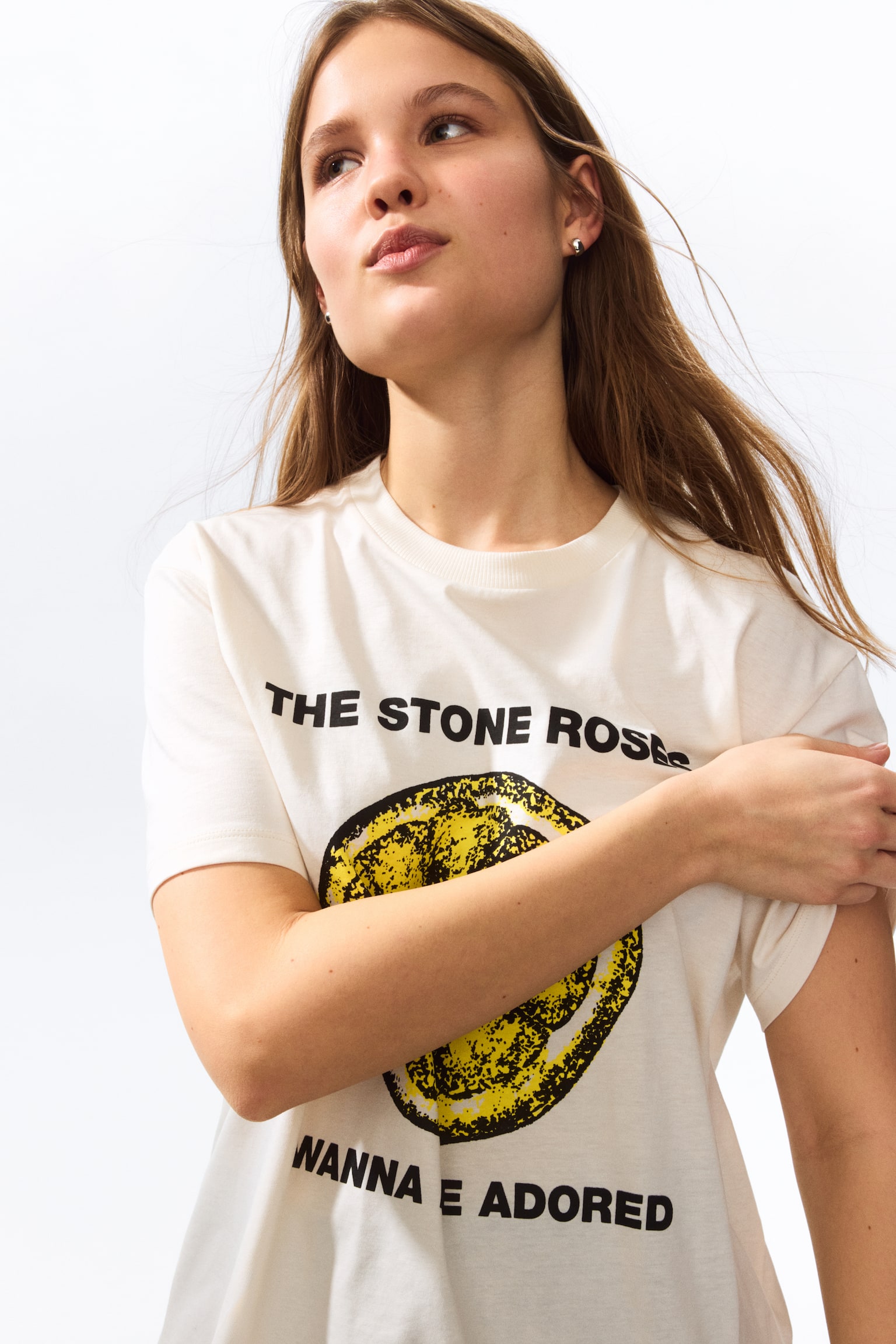 Printed T-shirt - Light beige/The Stone Roses - 1