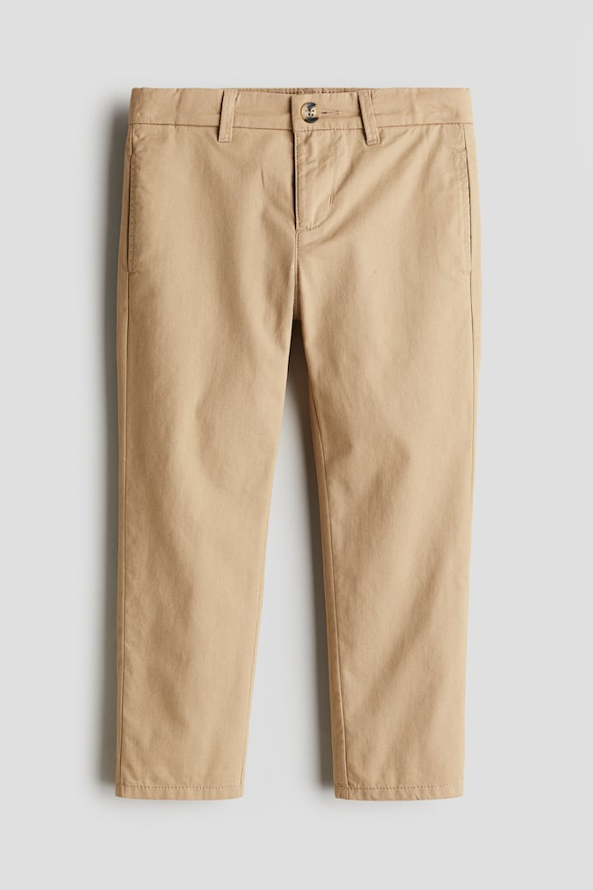 Chino en twill - Beige - 1