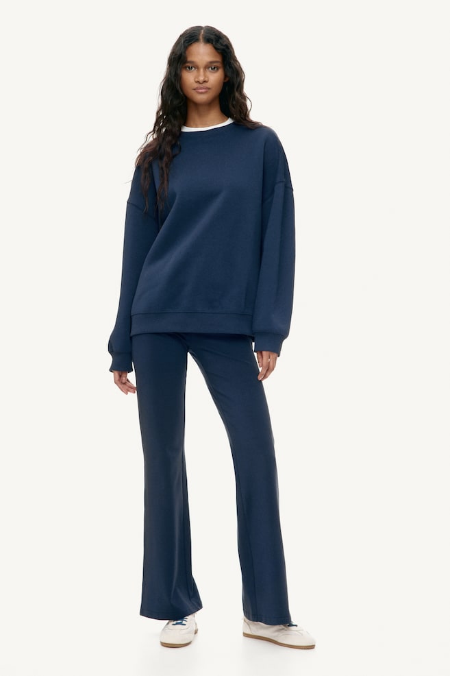 Oversized sweatshirt - Navy blue/Dark greige/Black/Dark red/Light grey marl/Light turquoise - 3
