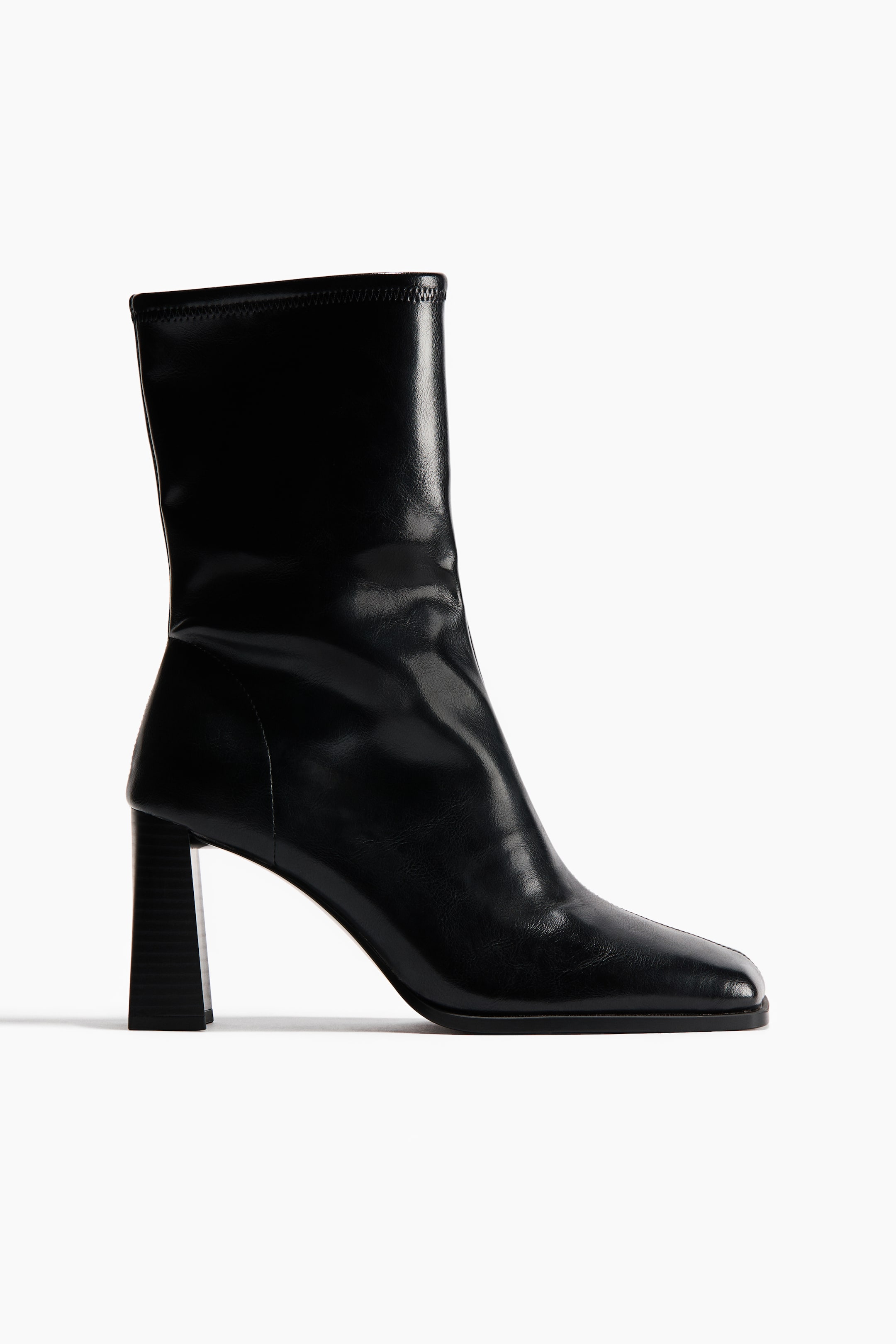 View larger image: Block-heeled ankle boots - Black - Ladies | H&M GB 4