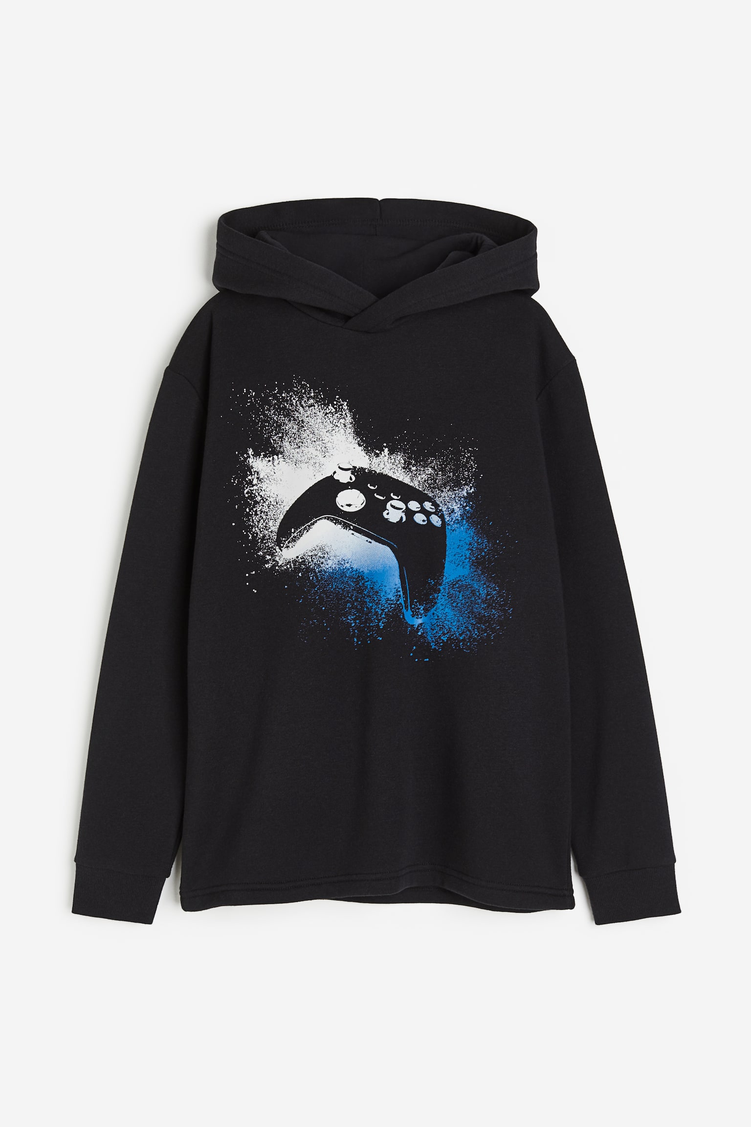 Print Hoodie - Black/Game controller/Light blue/Academy/White/Game controller/Dark blue/Global - 1