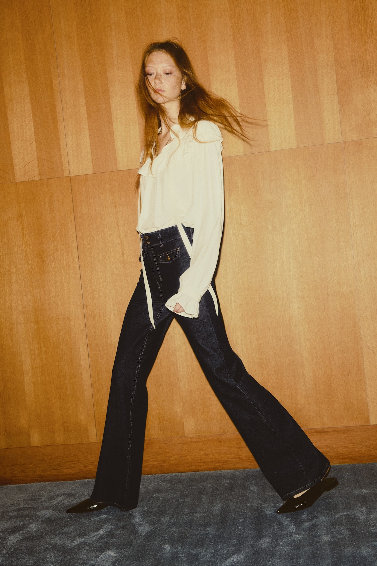 Flared High Jeans - Dark denim blue - Ladies | H&M DE