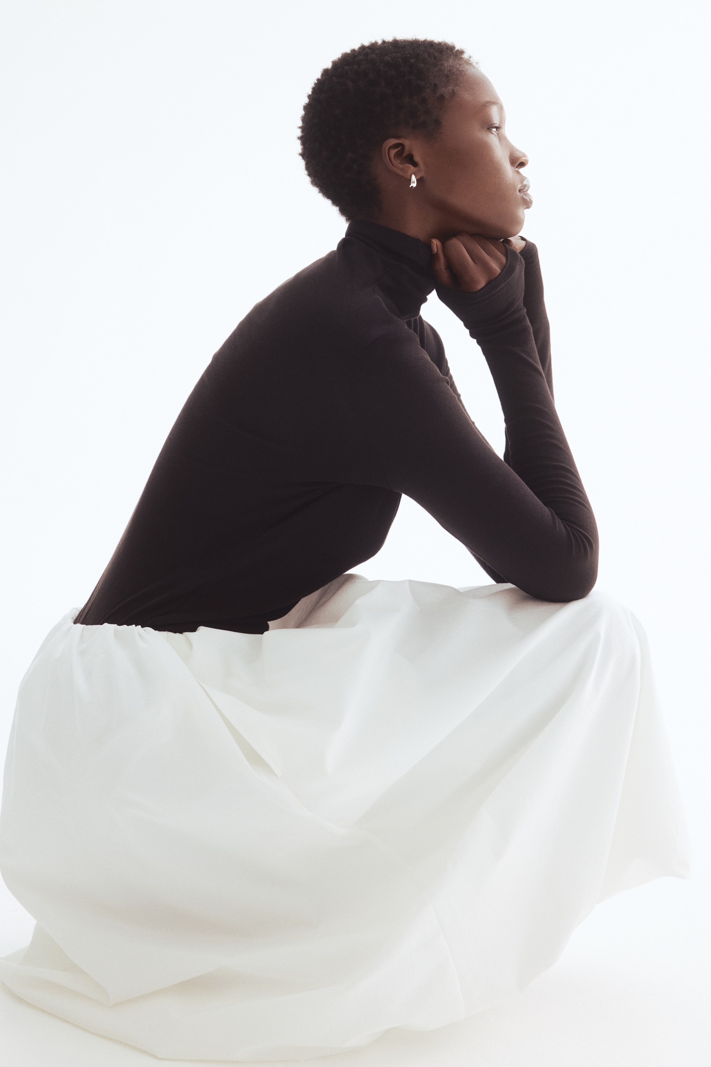 Bubble-hem skirt