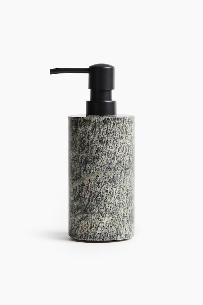 Dispensador de jabón en mármol - Verde oscuro - 1