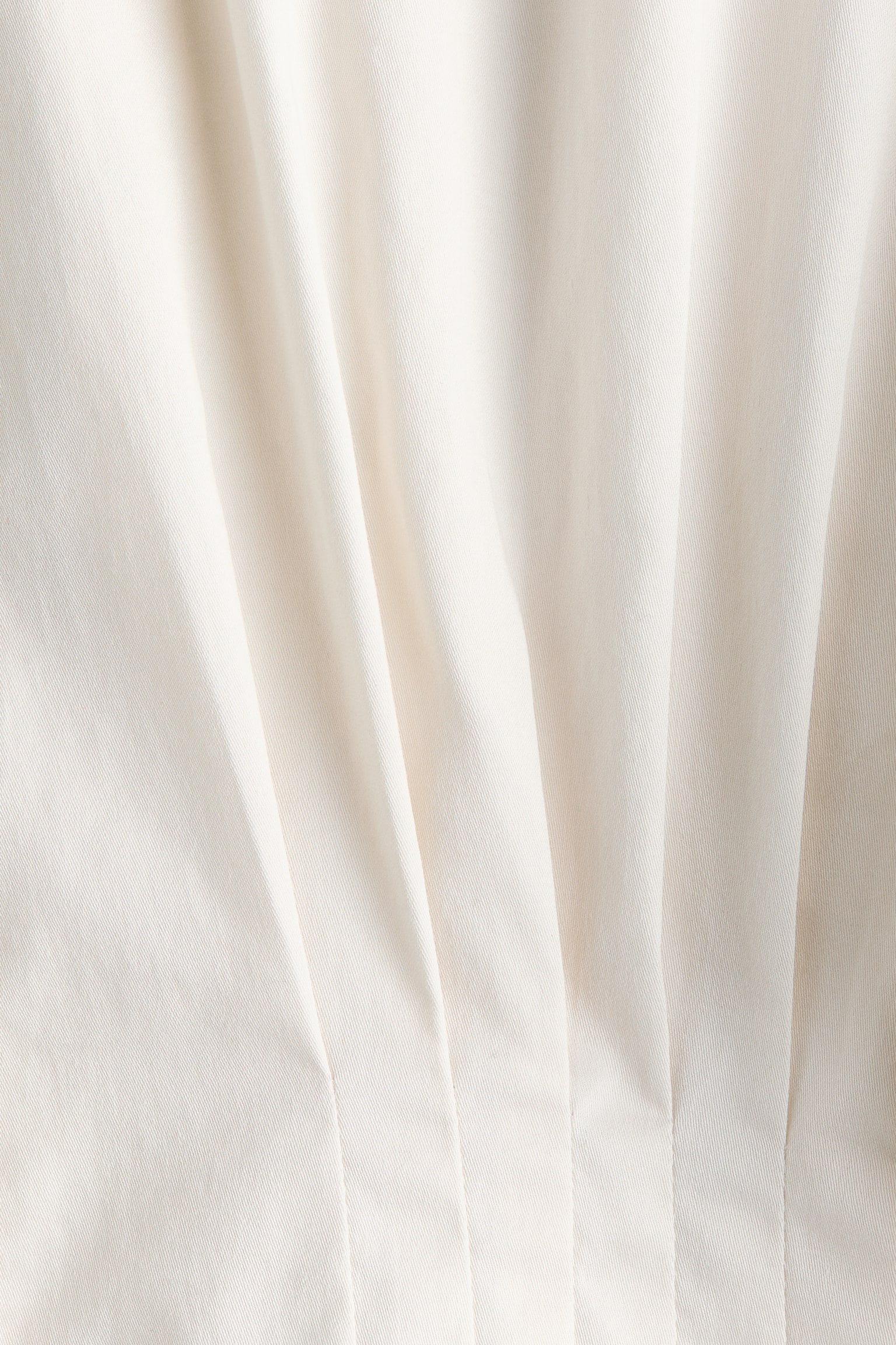 Женская блузка H&M Tapered-Waist Cotton Blouse, цвет: Слоновая кость — фото 6