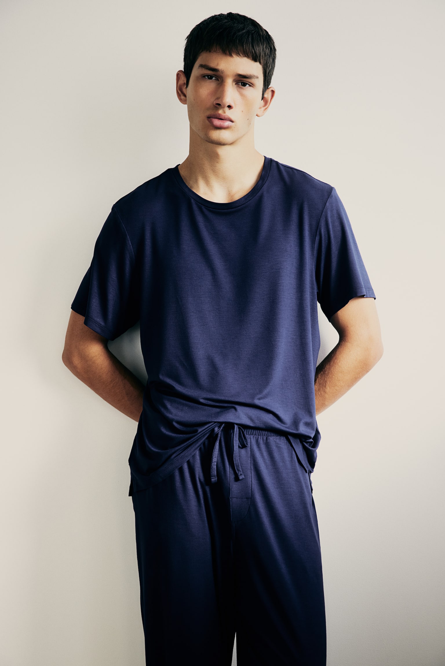 Jersey pyjamas - Navy blue/Dark grey/Black - 4