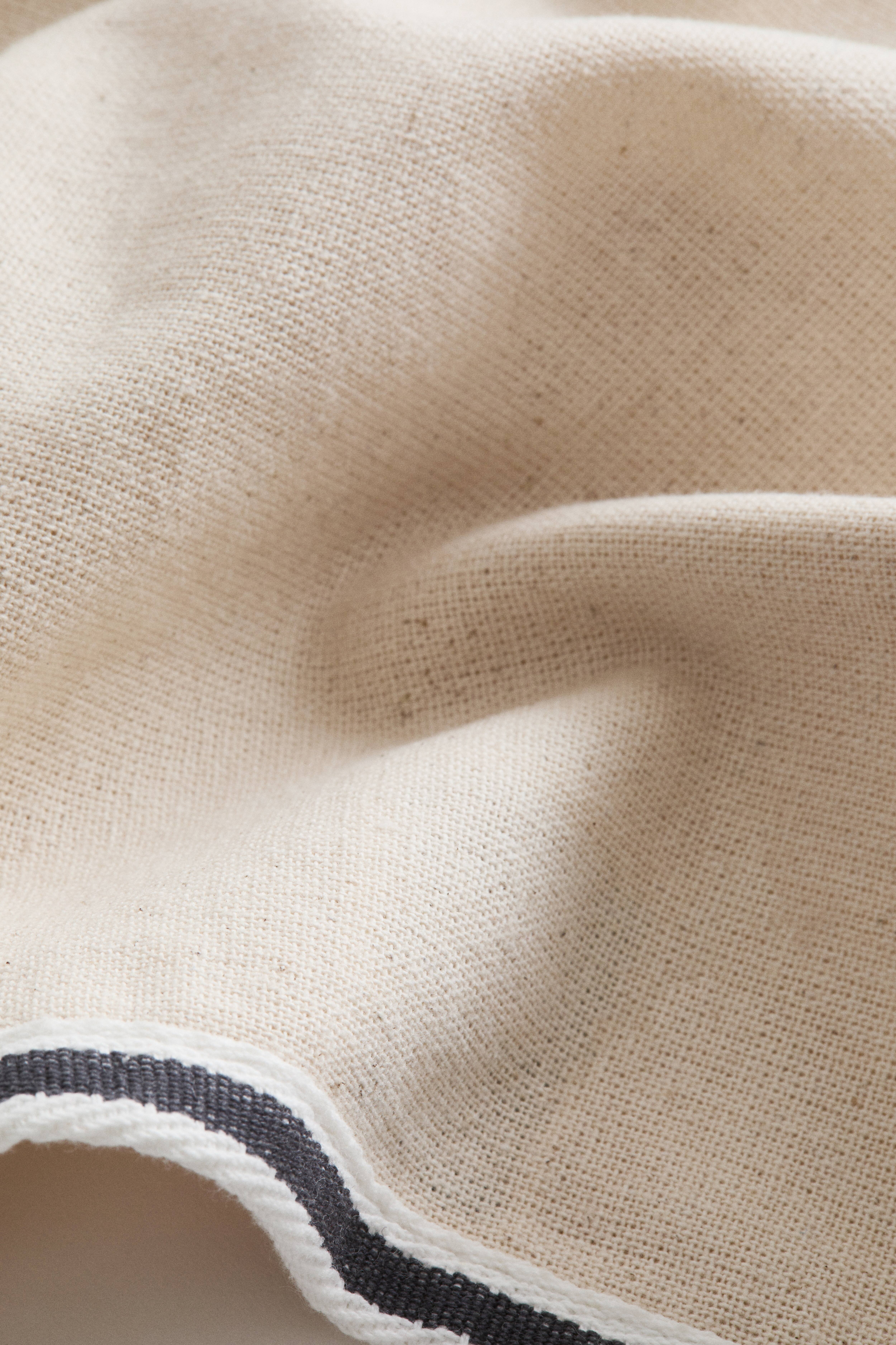 Housse de coussin en toile coton
