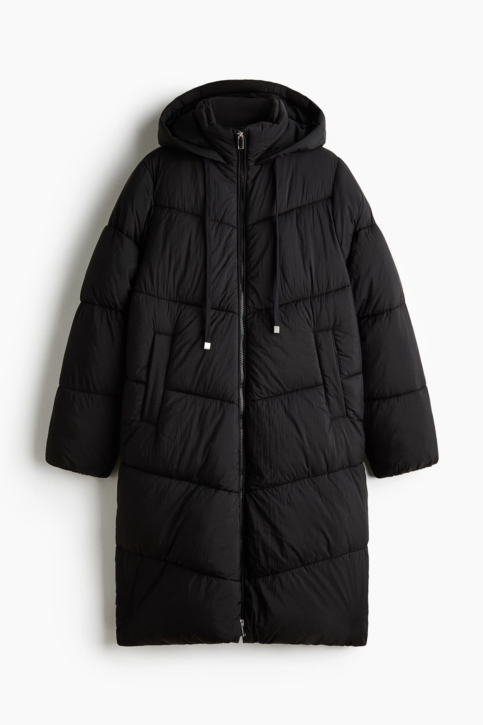 Женская куртка H&M Oversized Puffer, цвет: Чёрный — фото 1