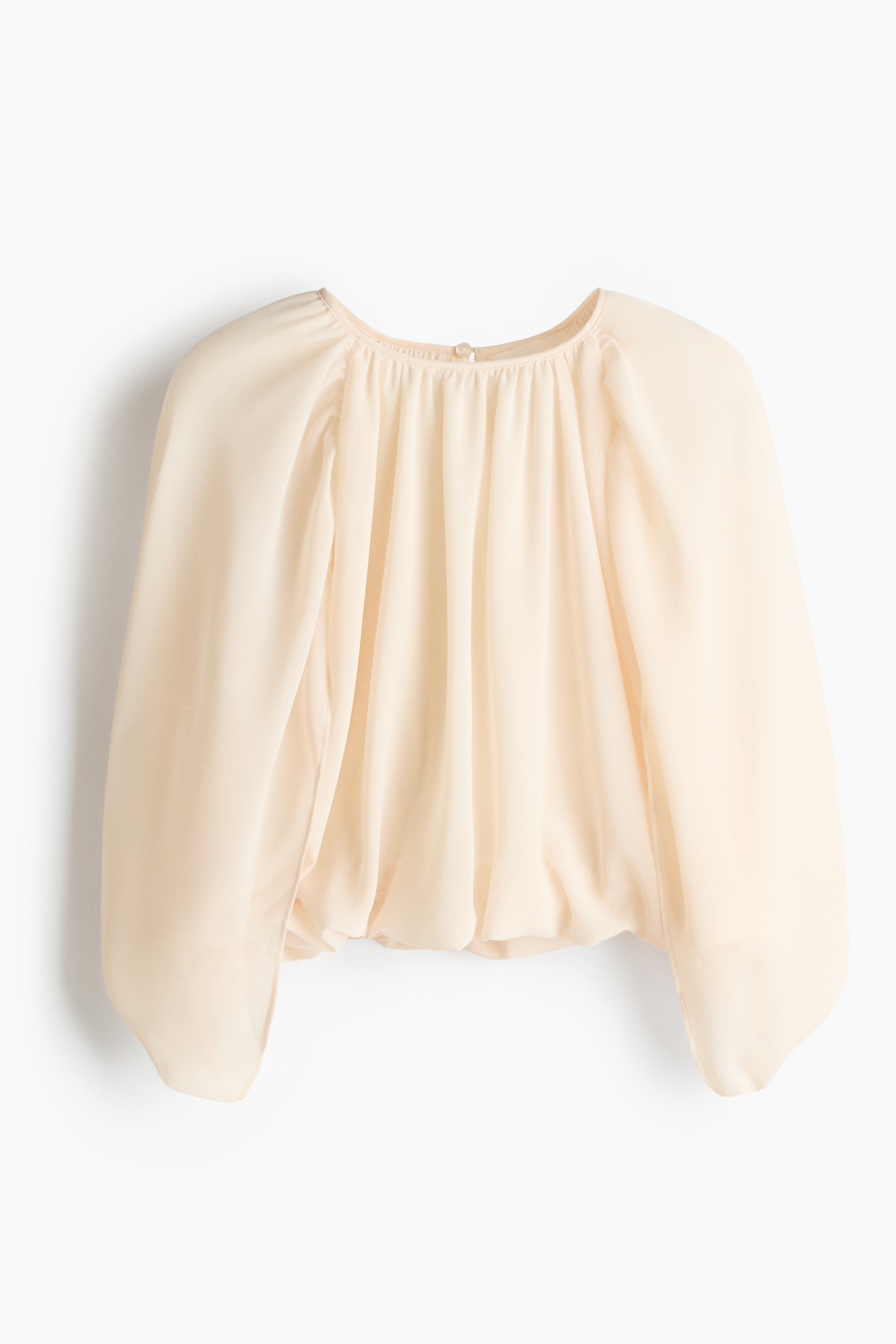 Chiffon top - Light beige/Beige/Zebra print/Dark brown