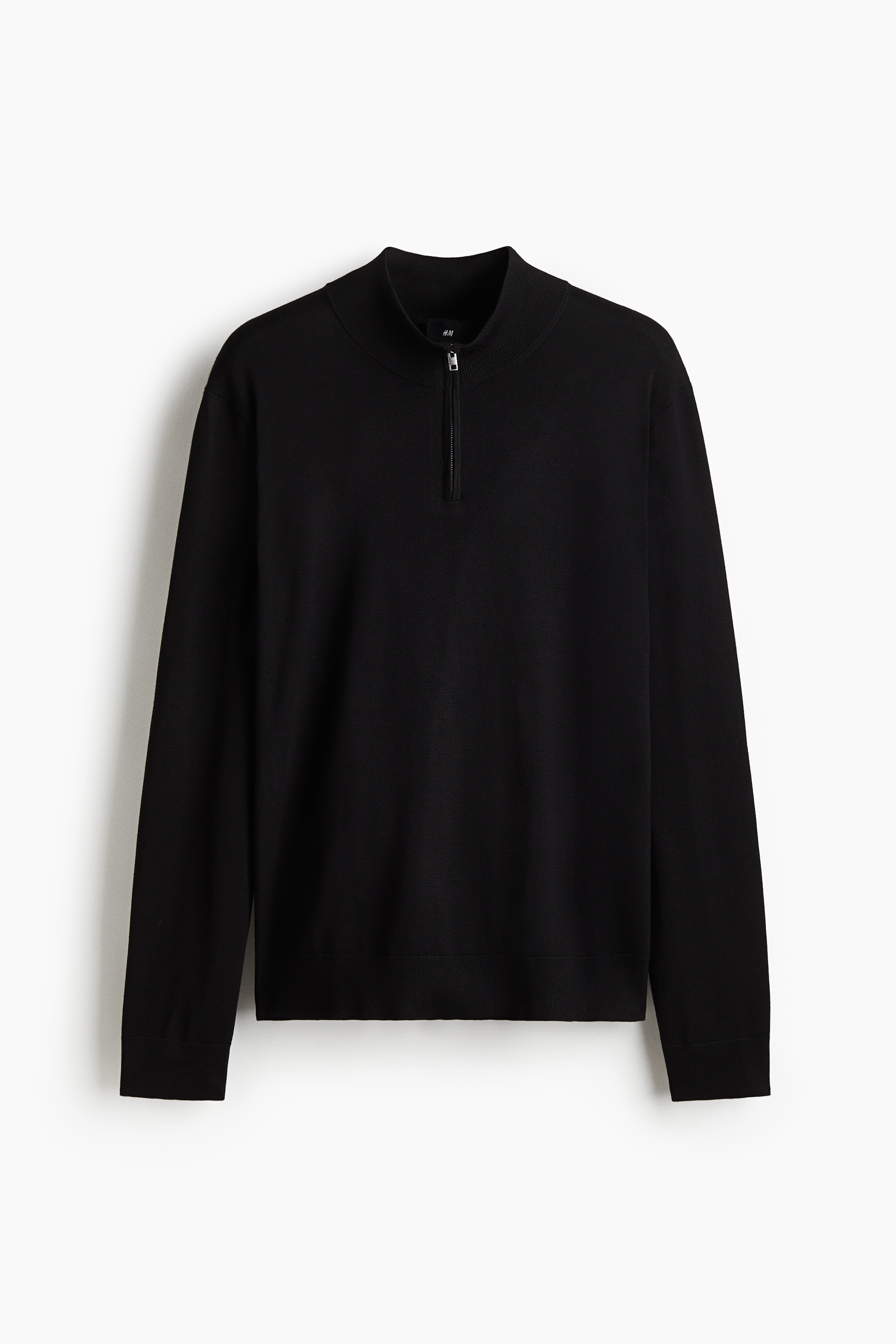 Stickad tröja med dragkedja Regular Fit - Svart/Marinblå/Grön/Mörkbrun