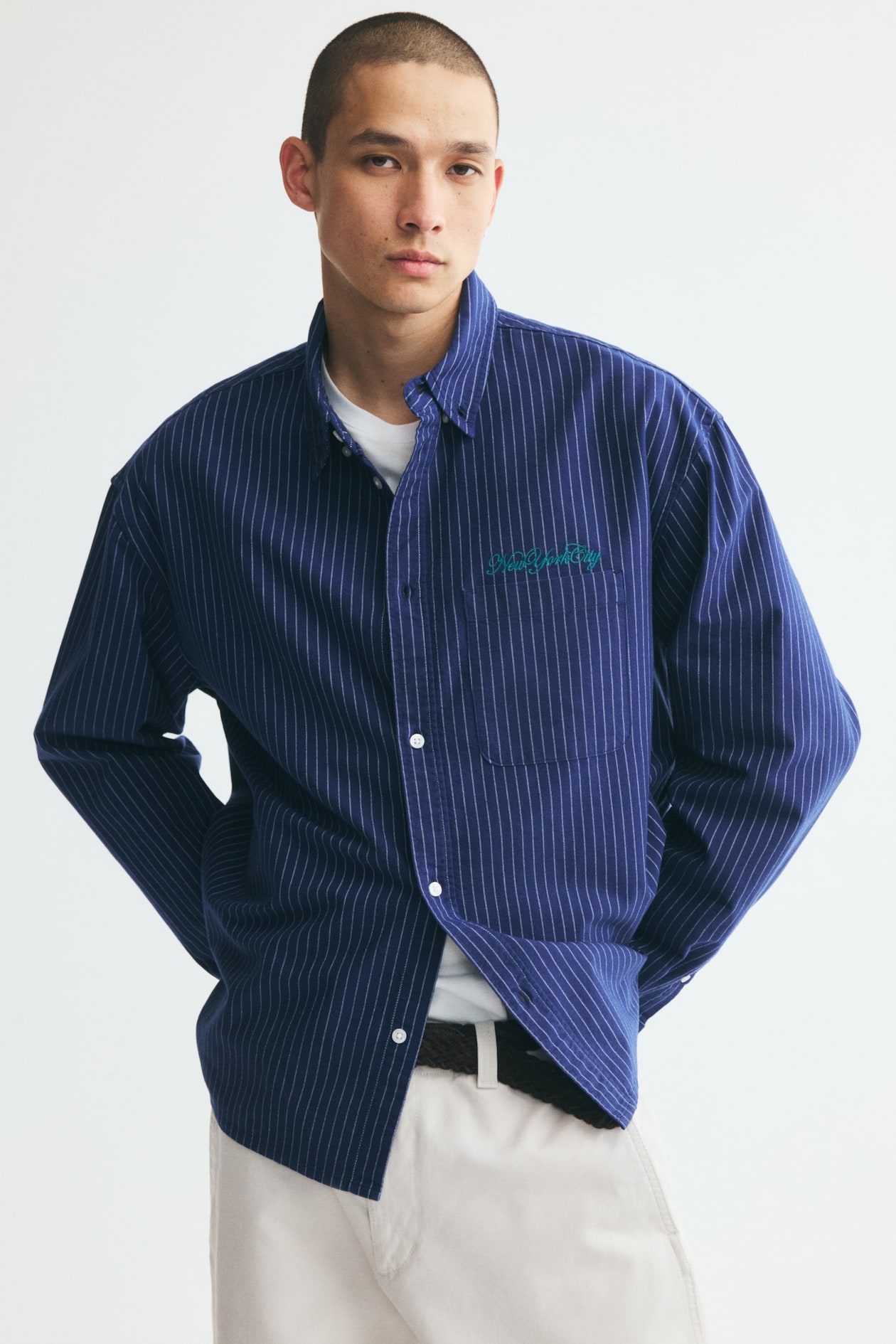 Relaxed Oxford Cotton Shirt - Image 1